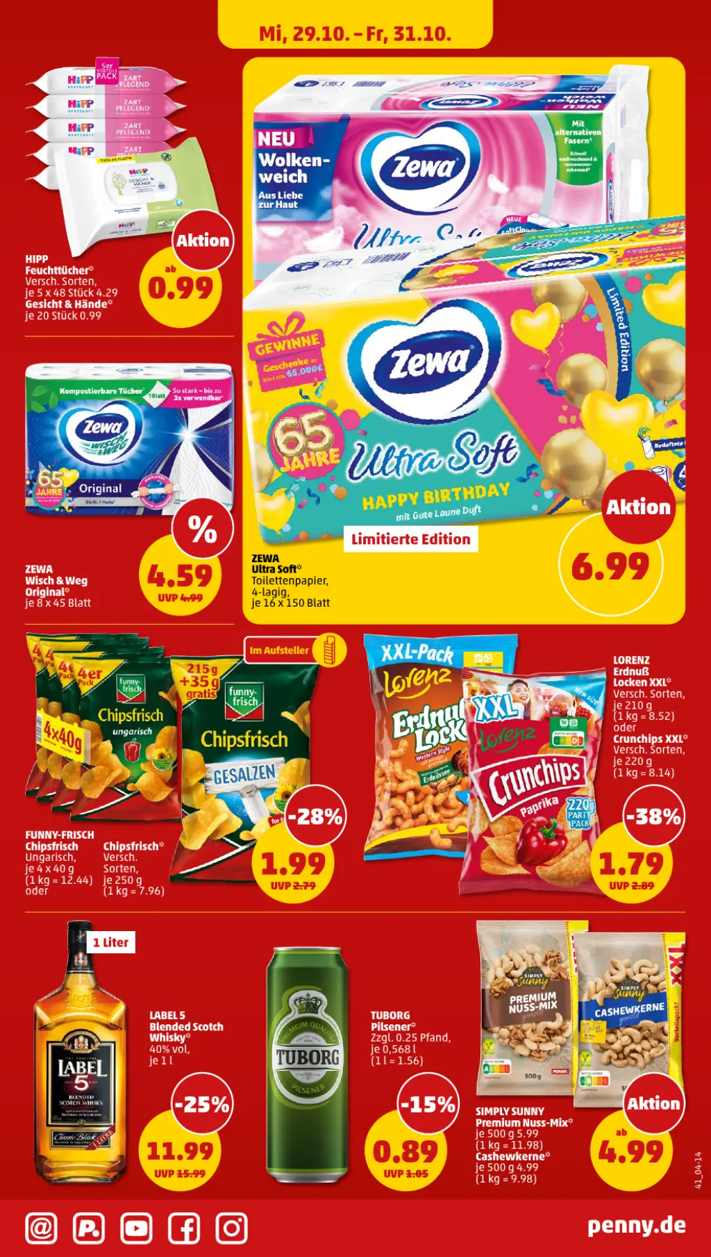 PENNY Prospekt KW44 mit aktuellen Angeboten und attraktiven Rabatten – günstige Lebensmittel, Sparen Sie bei PENNY Prospekt diese Woche!