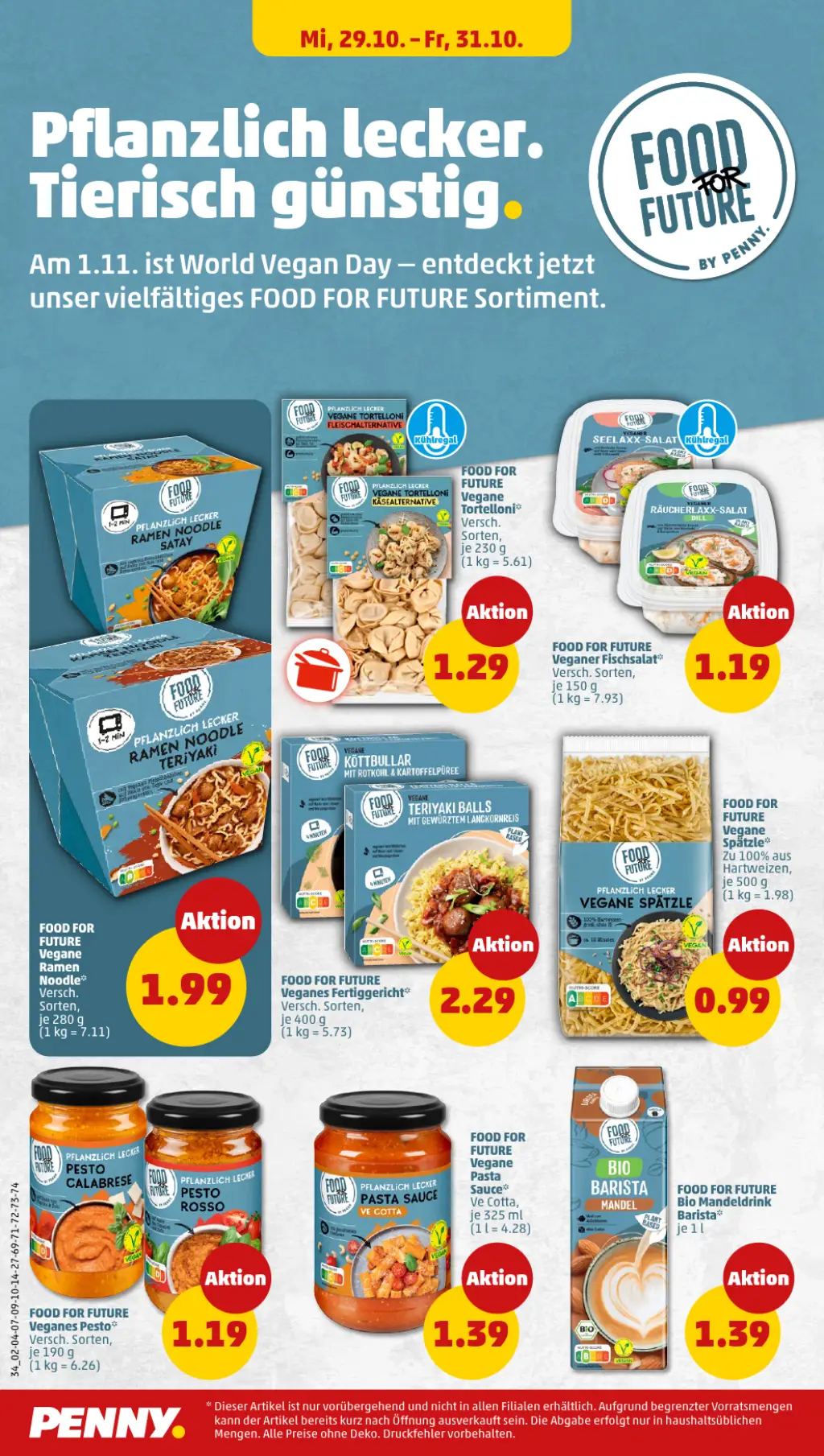 PENNY Prospekt KW44 mit aktuellen Angeboten und attraktiven Rabatten – günstige Lebensmittel, Sparen Sie bei PENNY Prospekt diese Woche!