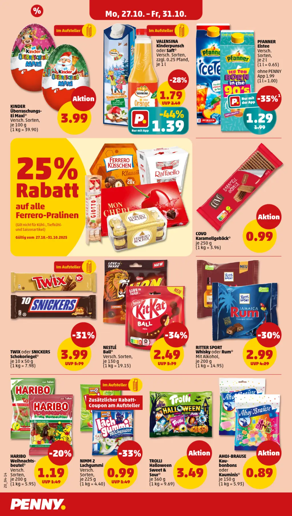 PENNY Prospekt KW44 mit aktuellen Angeboten und attraktiven Rabatten – günstige Lebensmittel, Sparen Sie bei PENNY Prospekt diese Woche!