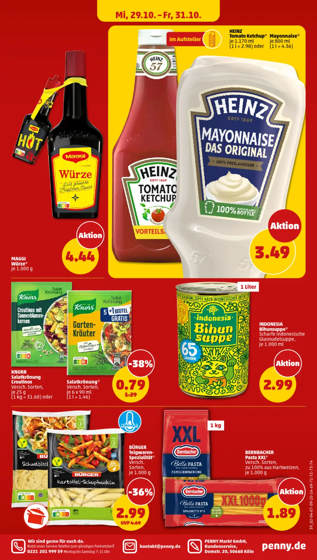 PENNY Prospekt KW44 mit aktuellen Angeboten und attraktiven Rabatten – günstige Lebensmittel, Sparen Sie bei PENNY Prospekt diese Woche!