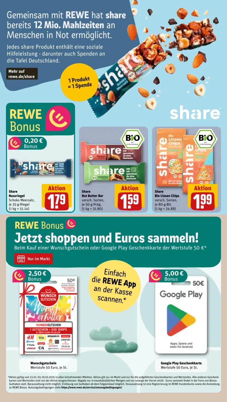 REWE Prospekt KW42 mit aktuellen Angeboten und attraktiven Rabatten – günstige Lebensmittel, Sparen Sie bei REWE Prospekt diese Woche!