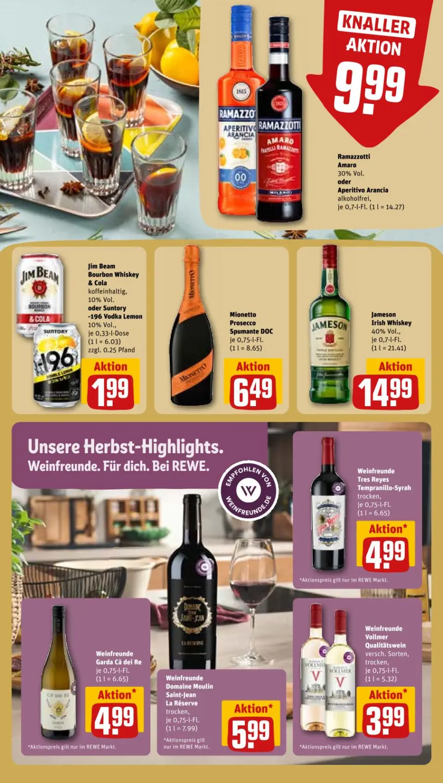 REWE Prospekt KW42 mit aktuellen Angeboten und attraktiven Rabatten – günstige Lebensmittel, Sparen Sie bei REWE Prospekt diese Woche!