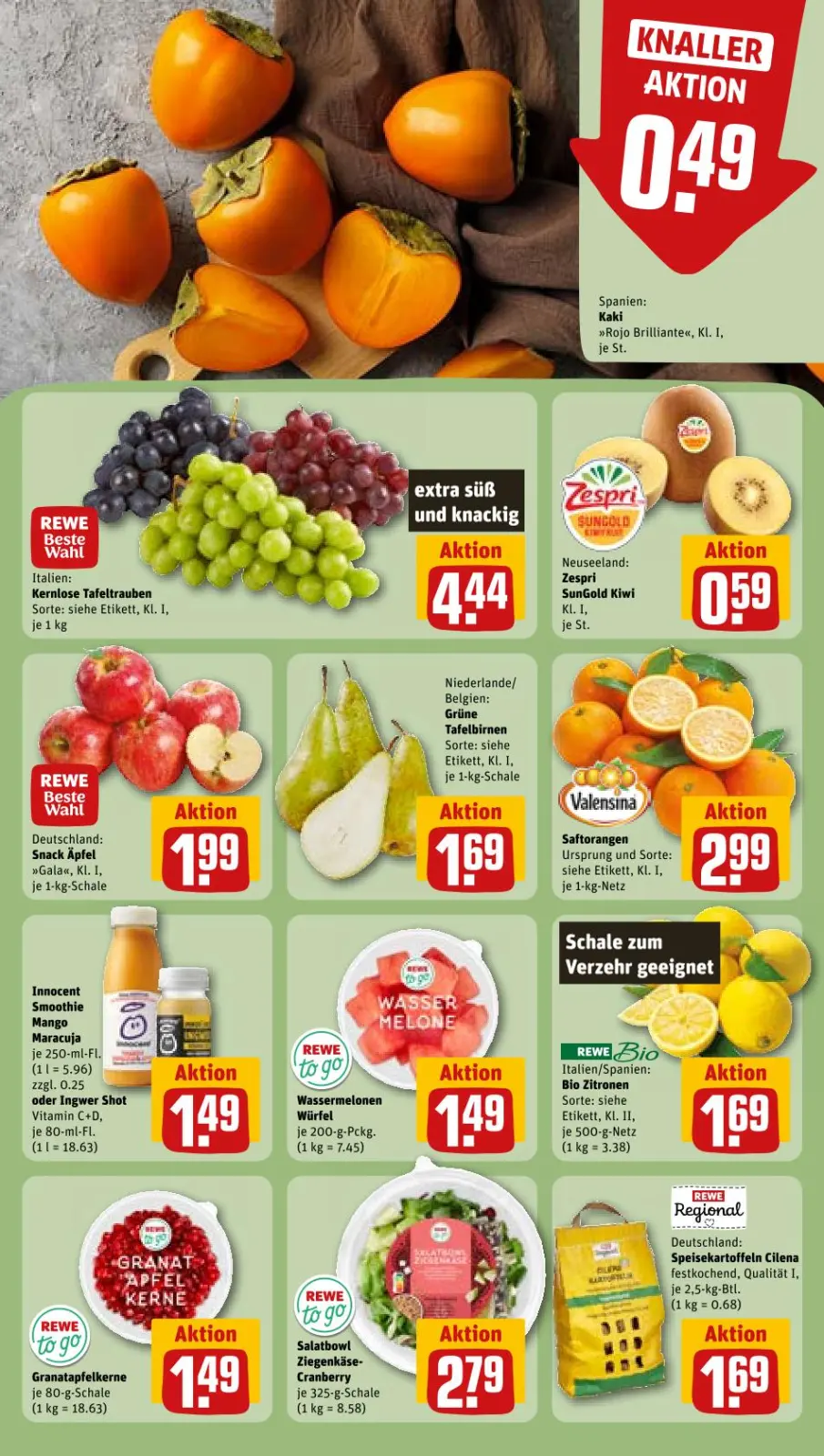 REWE Prospekt KW42 mit aktuellen Angeboten und attraktiven Rabatten – günstige Lebensmittel, Sparen Sie bei REWE Prospekt diese Woche!