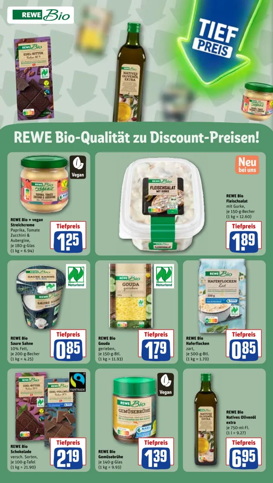 REWE Prospekt KW42 mit aktuellen Angeboten und attraktiven Rabatten – günstige Lebensmittel, Sparen Sie bei REWE Prospekt diese Woche!