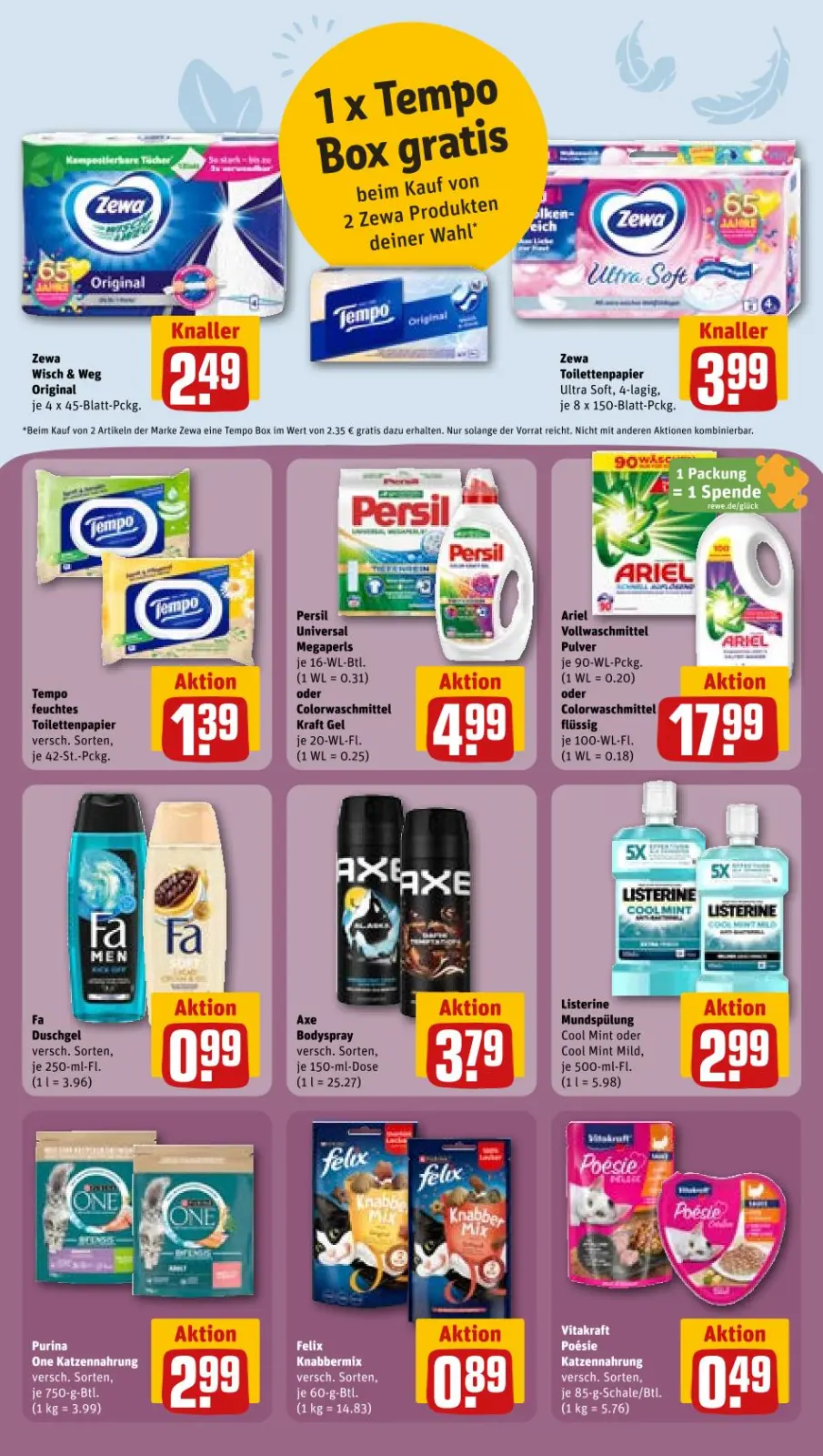 REWE Prospekt KW42 mit aktuellen Angeboten und attraktiven Rabatten – günstige Lebensmittel, Sparen Sie bei REWE Prospekt diese Woche!
