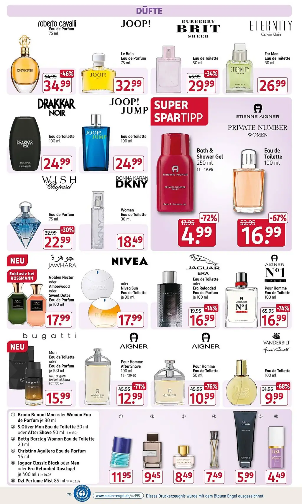 Rossmann Prospekt KW43 mit aktuellen Angeboten und attraktiven Rabatten – günstige Lebensmittel, Sparen Sie bei Rossmann Prospekt diese Woche!