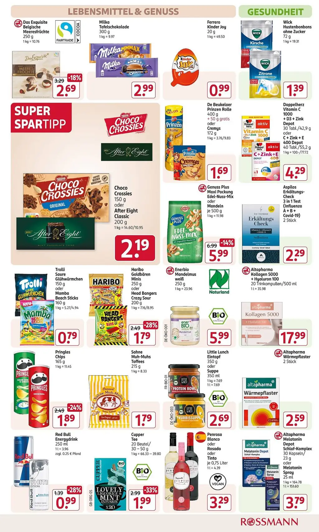 Rossmann Prospekt KW43 mit aktuellen Angeboten und attraktiven Rabatten – günstige Lebensmittel, Sparen Sie bei Rossmann Prospekt diese Woche!