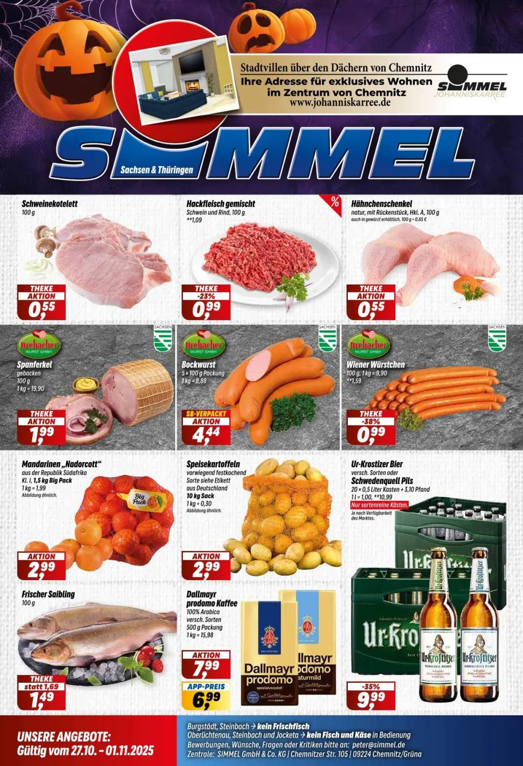 Simmel Prospekt KW44 mit aktuellen Angeboten und attraktiven Rabatten – günstige Lebensmittel, Sparen Sie bei Simmel Prospekt diese Woche!