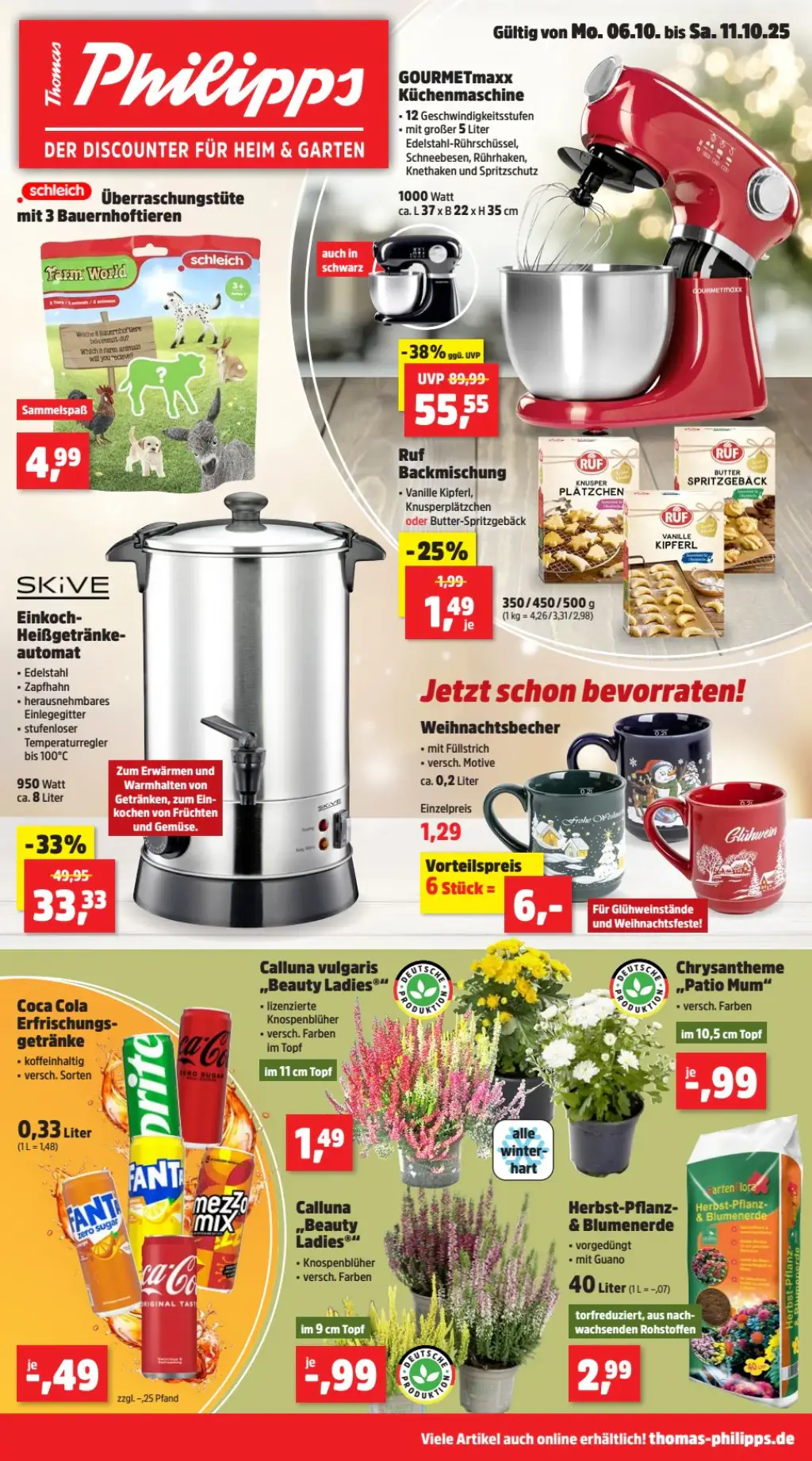 Thomas Philipps Prospekt KW41 mit aktuellen Angeboten und attraktiven Rabatten – günstige Lebensmittel, Sparen Sie bei Thomas Philipps Prospekt diese Woche!