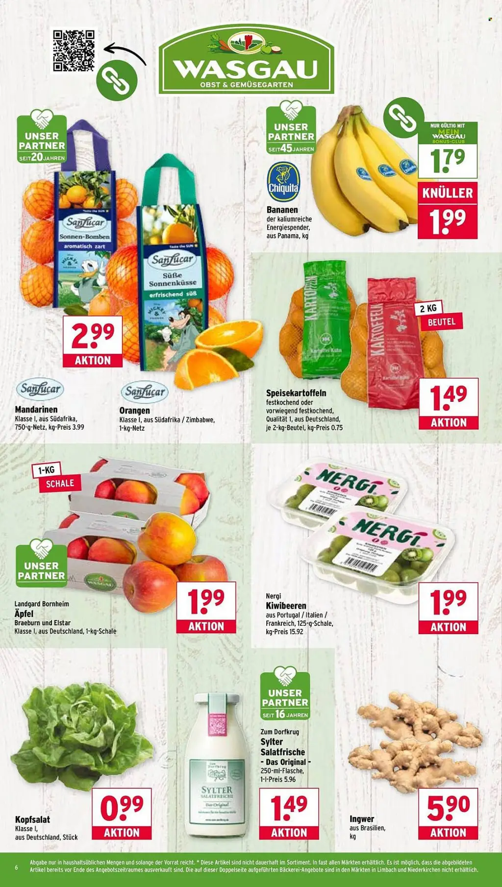Wasgau Prospekt KW43 mit aktuellen Angeboten und attraktiven Rabatten – günstige Lebensmittel, Sparen Sie bei Wasgau Prospekt diese Woche!