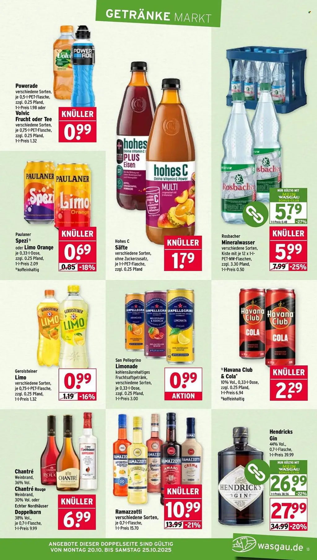 Wasgau Prospekt KW43 mit aktuellen Angeboten und attraktiven Rabatten – günstige Lebensmittel, Sparen Sie bei Wasgau Prospekt diese Woche!