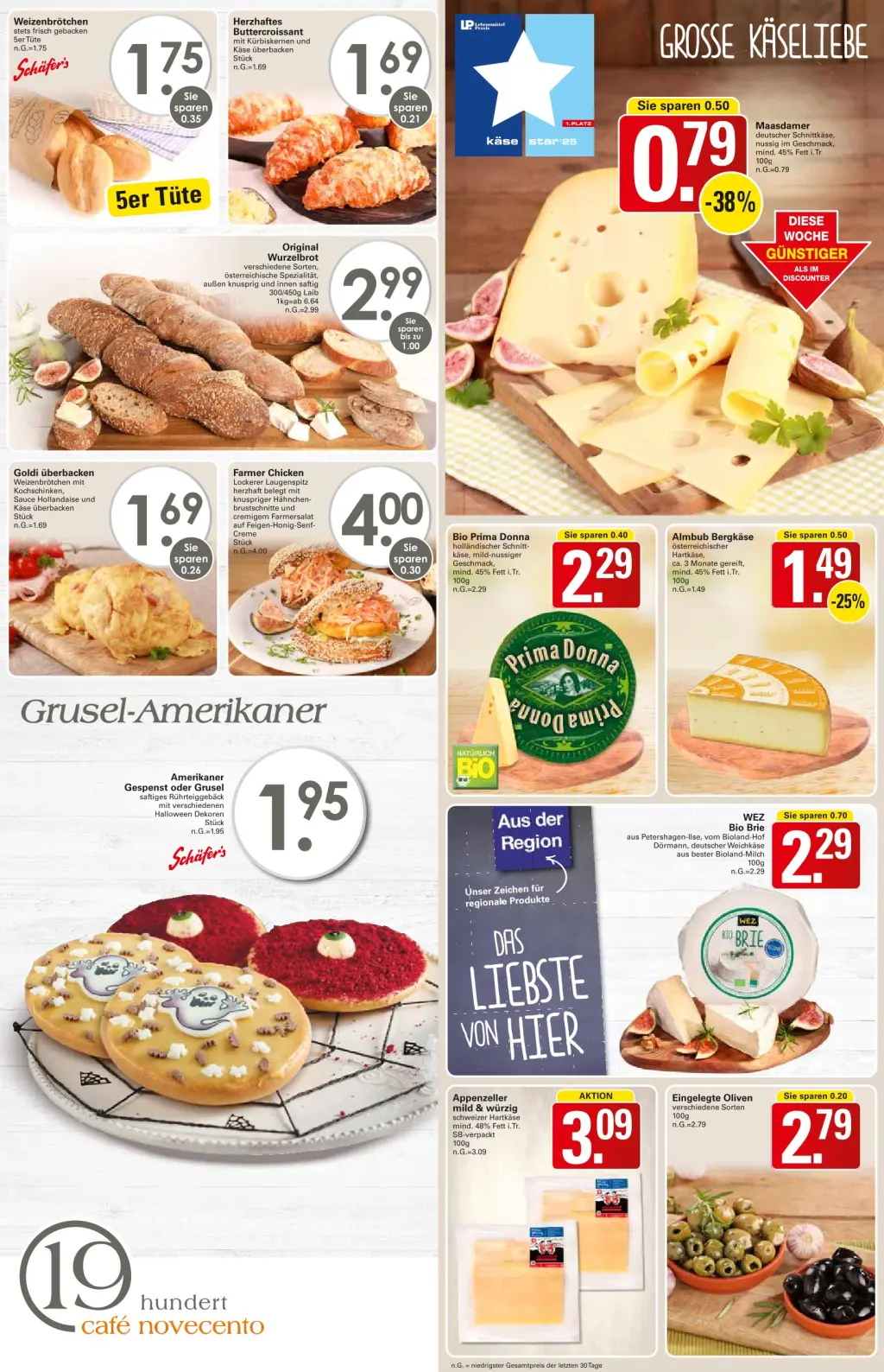 WEZ Prospekt KW44 mit aktuellen Angeboten und attraktiven Rabatten – günstige Lebensmittel, Sparen Sie bei WEZ Prospekt diese Woche!