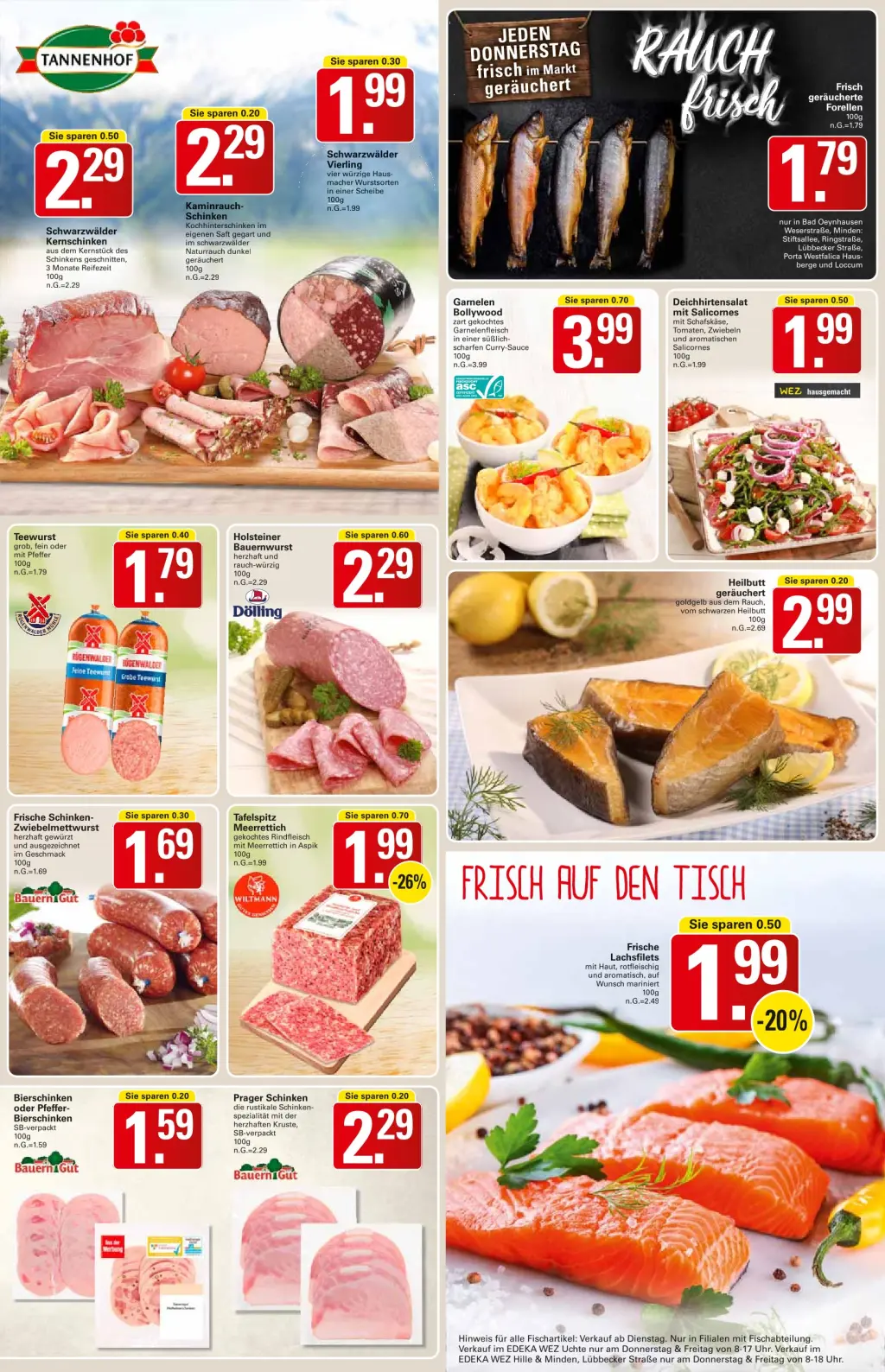 WEZ Prospekt KW44 mit aktuellen Angeboten und attraktiven Rabatten – günstige Lebensmittel, Sparen Sie bei WEZ Prospekt diese Woche!