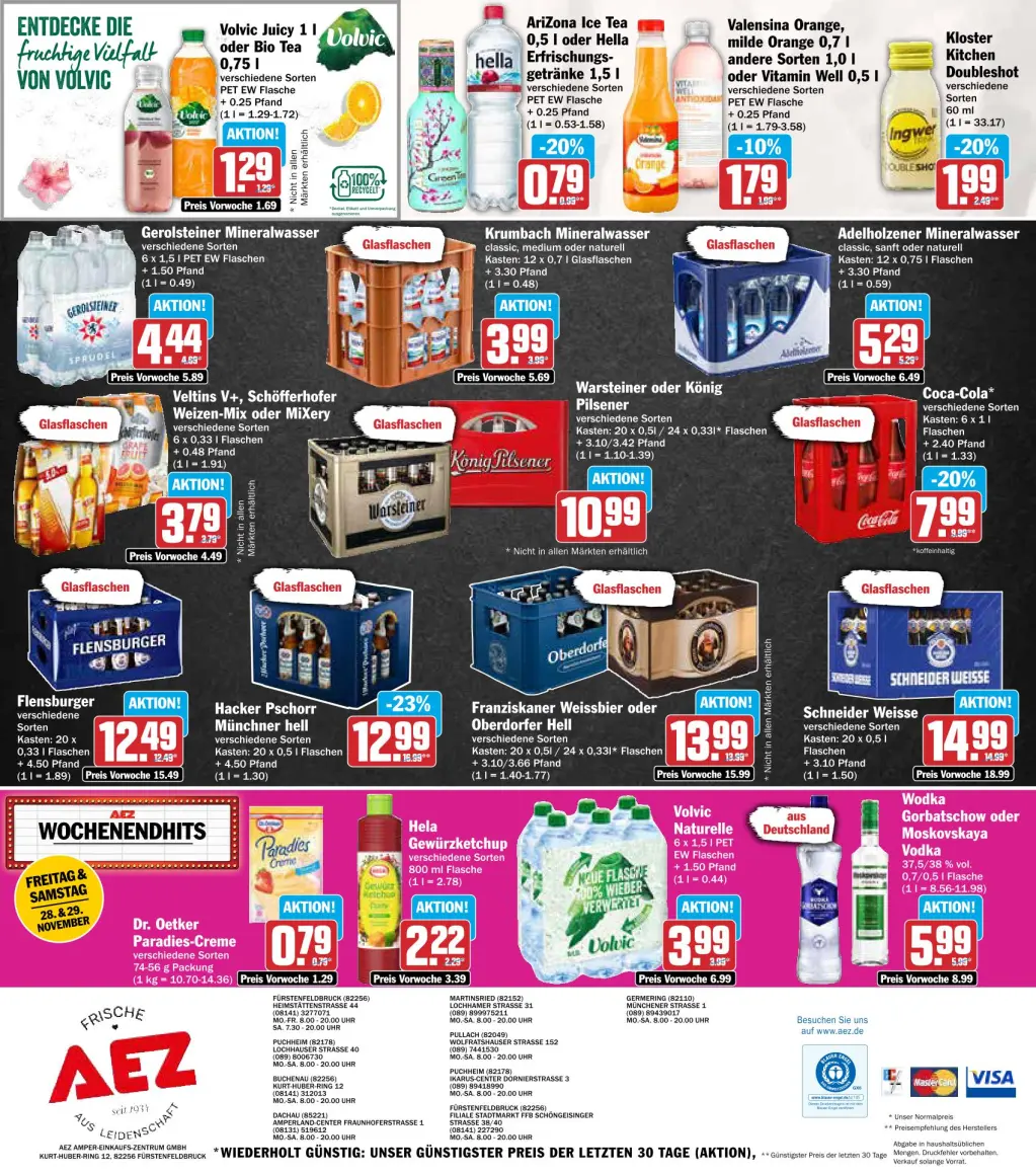 AEZ Prospekt KW48 mit aktuellen Angeboten und attraktiven Rabatten – günstige Lebensmittel, Sparen Sie bei AEZ Prospekt diese Woche!