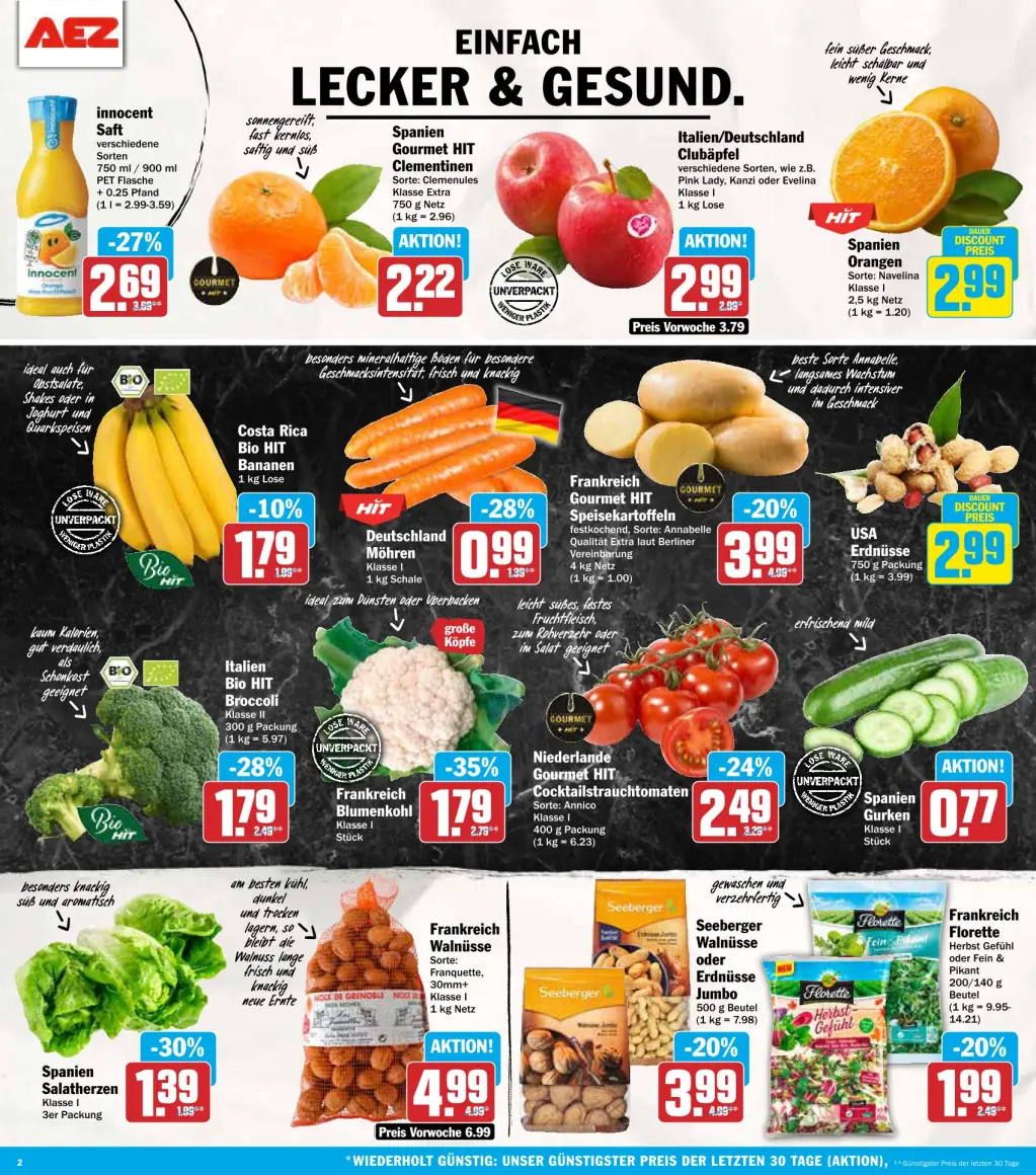 AEZ Prospekt KW48 mit aktuellen Angeboten und attraktiven Rabatten – günstige Lebensmittel, Sparen Sie bei AEZ Prospekt diese Woche!