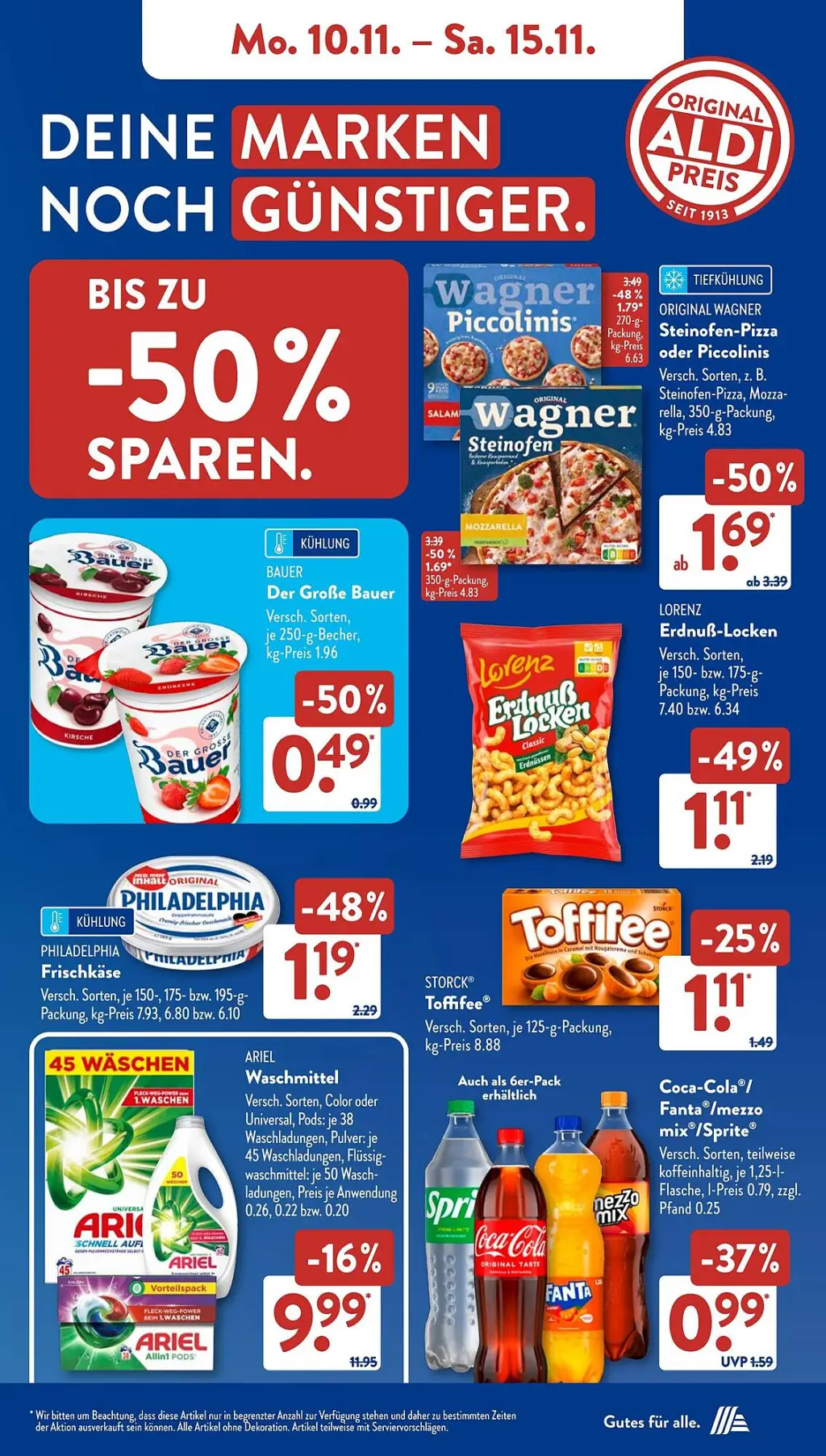 Aldi Süd Prospekt KW46 mit aktuellen Angeboten und attraktiven Rabatten – günstige Lebensmittel, Sparen Sie bei Aldi Süd Prospekt diese Woche!