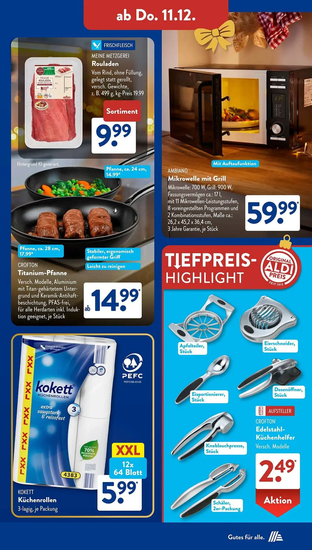 Aldi Süd Prospekt KW50 mit aktuellen Angeboten und attraktiven Rabatten – günstige Lebensmittel, Sparen Sie bei Aldi Süd Prospekt diese Woche!