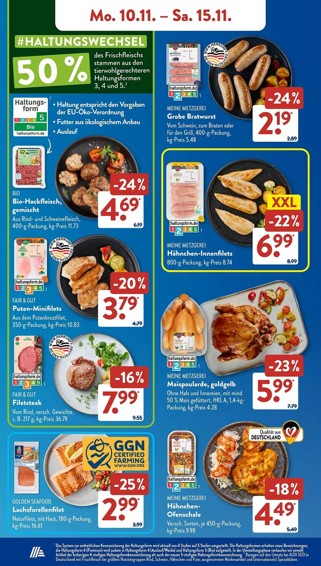 Aldi Süd Prospekt KW46 mit aktuellen Angeboten und attraktiven Rabatten – günstige Lebensmittel, Sparen Sie bei Aldi Süd Prospekt diese Woche!