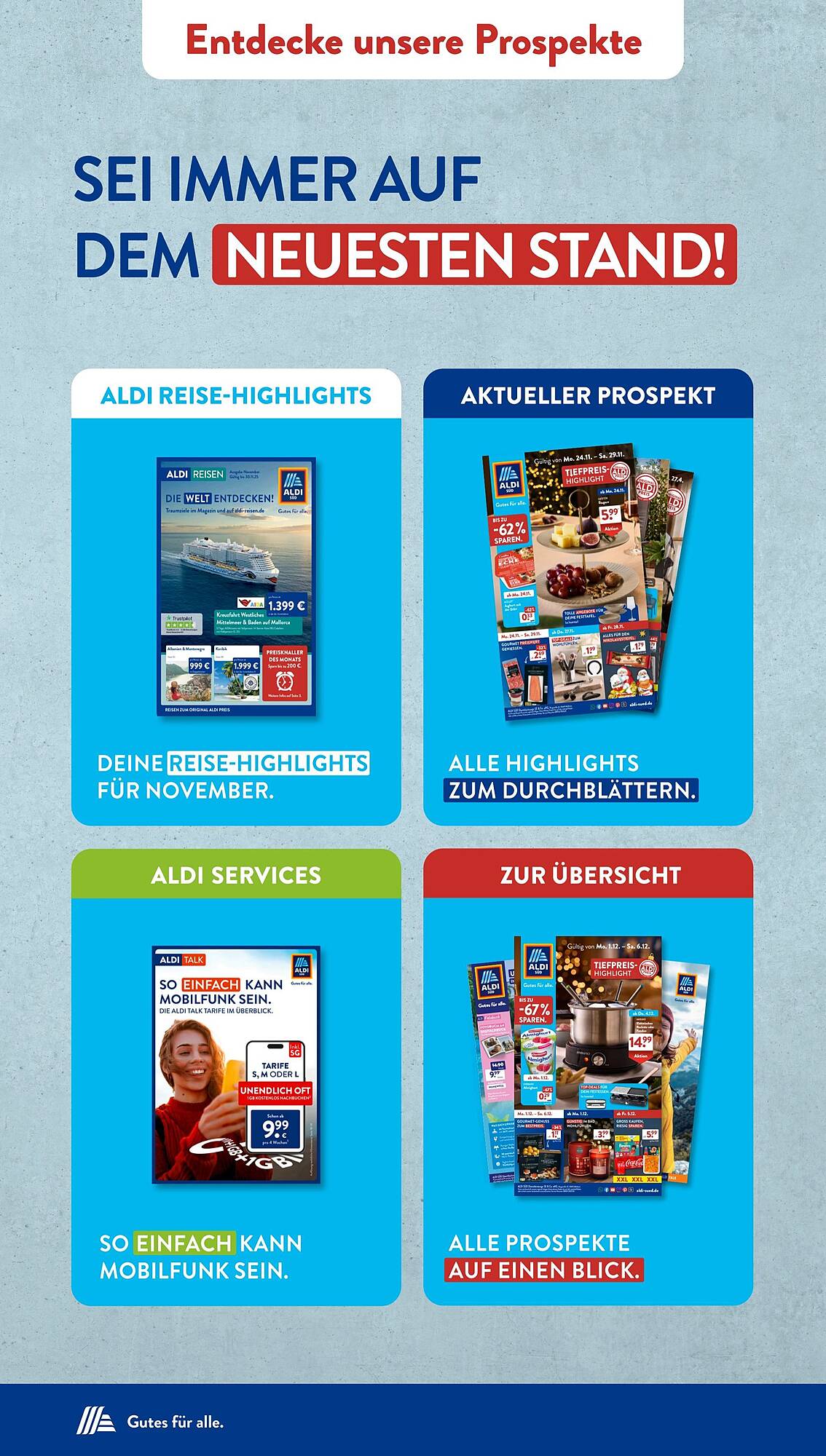 Aldi Süd Prospekt KW50 mit aktuellen Angeboten und attraktiven Rabatten – günstige Lebensmittel, Sparen Sie bei Aldi Süd Prospekt diese Woche!