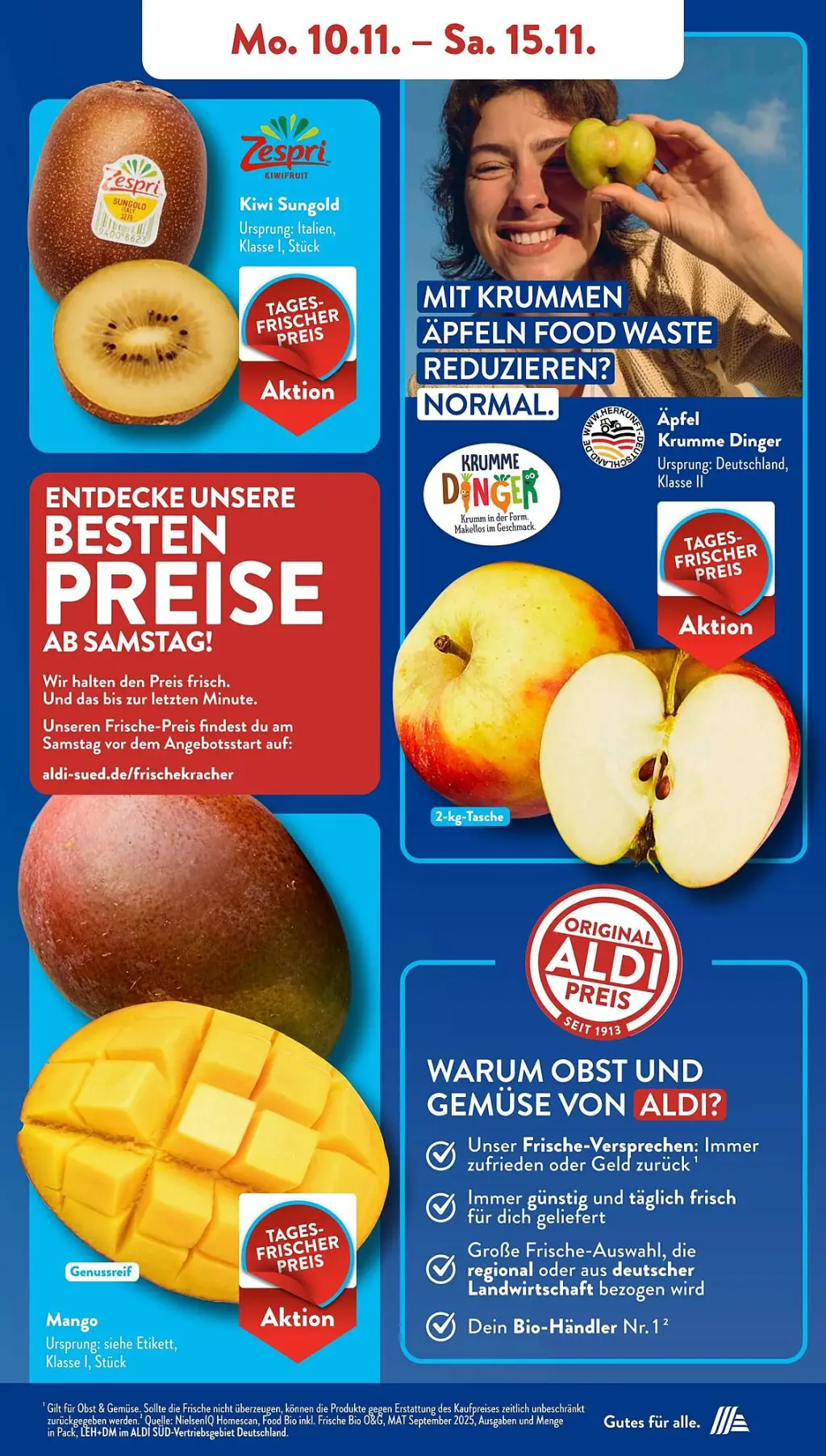 Aldi Süd Prospekt KW46 mit aktuellen Angeboten und attraktiven Rabatten – günstige Lebensmittel, Sparen Sie bei Aldi Süd Prospekt diese Woche!
