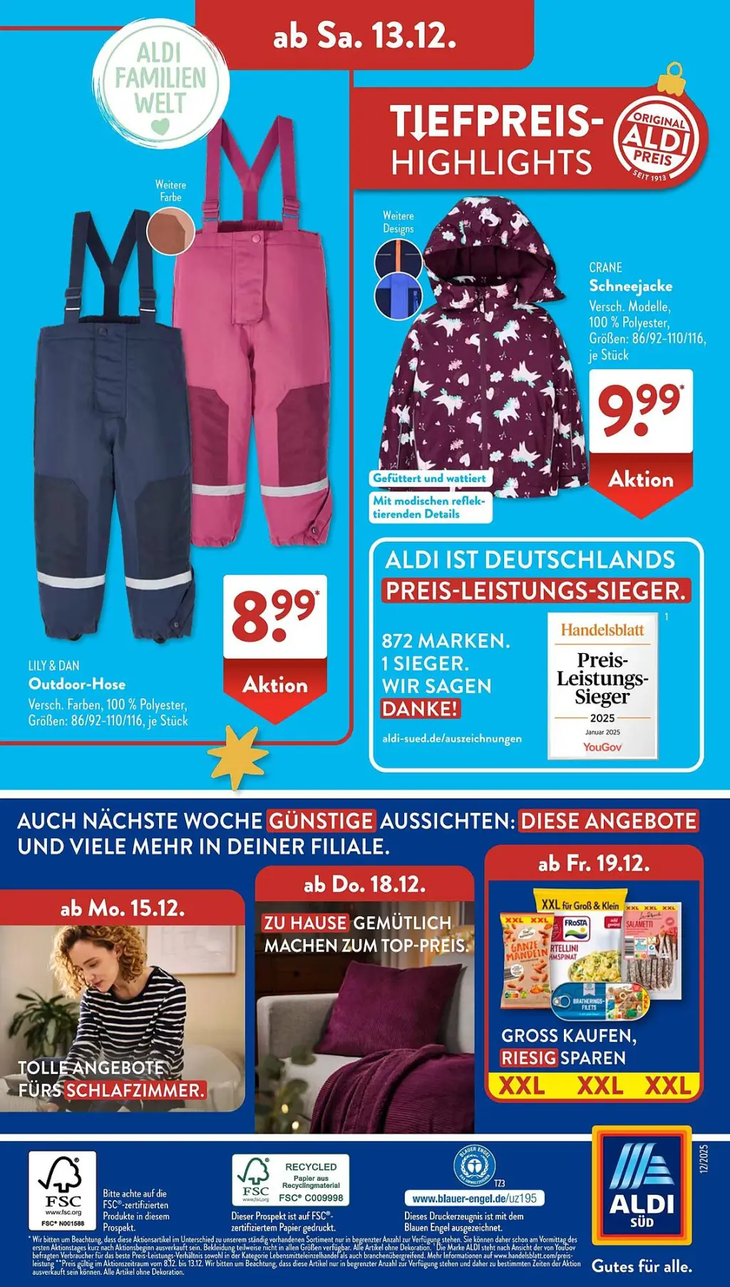 Aldi Süd Prospekt KW50 mit aktuellen Angeboten und attraktiven Rabatten – günstige Lebensmittel, Sparen Sie bei Aldi Süd Prospekt diese Woche!