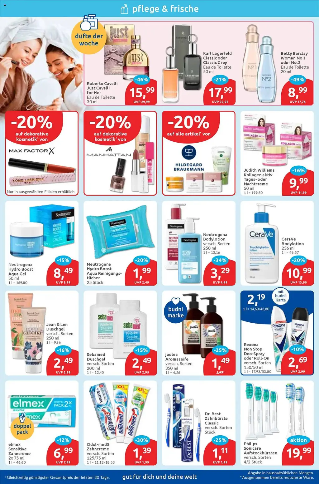 Budni Prospekt KW49 mit aktuellen Angeboten und attraktiven Rabatten – günstige Lebensmittel, Sparen Sie bei Budni Prospekt diese Woche! Budni Prospekt KW49 mit aktuellen Angeboten und attraktiven Rabatten – günstige Lebensmittel, Sparen Sie bei Budni Prospekt diese Woche!