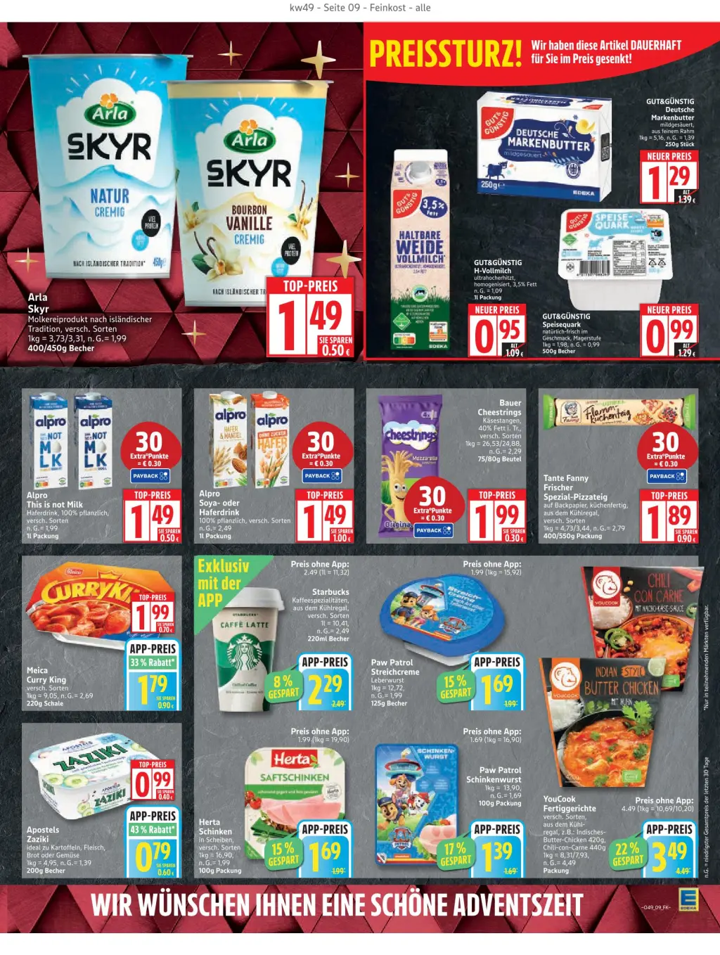 Edeka Prospekt KW49 mit aktuellen Angeboten und attraktiven Rabatten – günstige Lebensmittel, Sparen Sie bei Edeka Prospekt diese Woche!