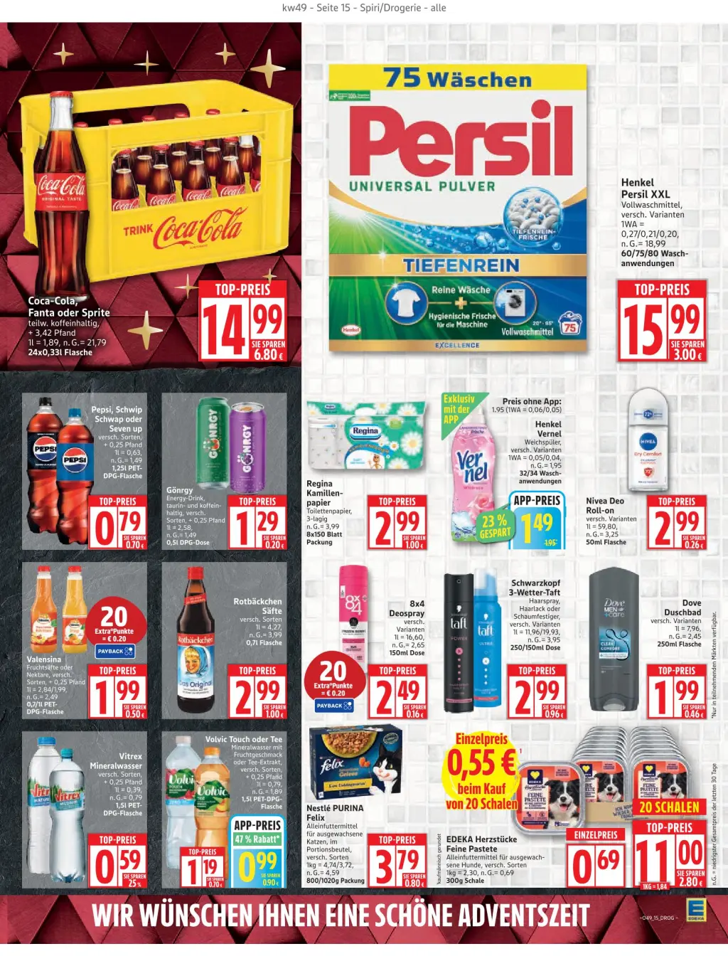 Edeka Prospekt KW49 mit aktuellen Angeboten und attraktiven Rabatten – günstige Lebensmittel, Sparen Sie bei Edeka Prospekt diese Woche!