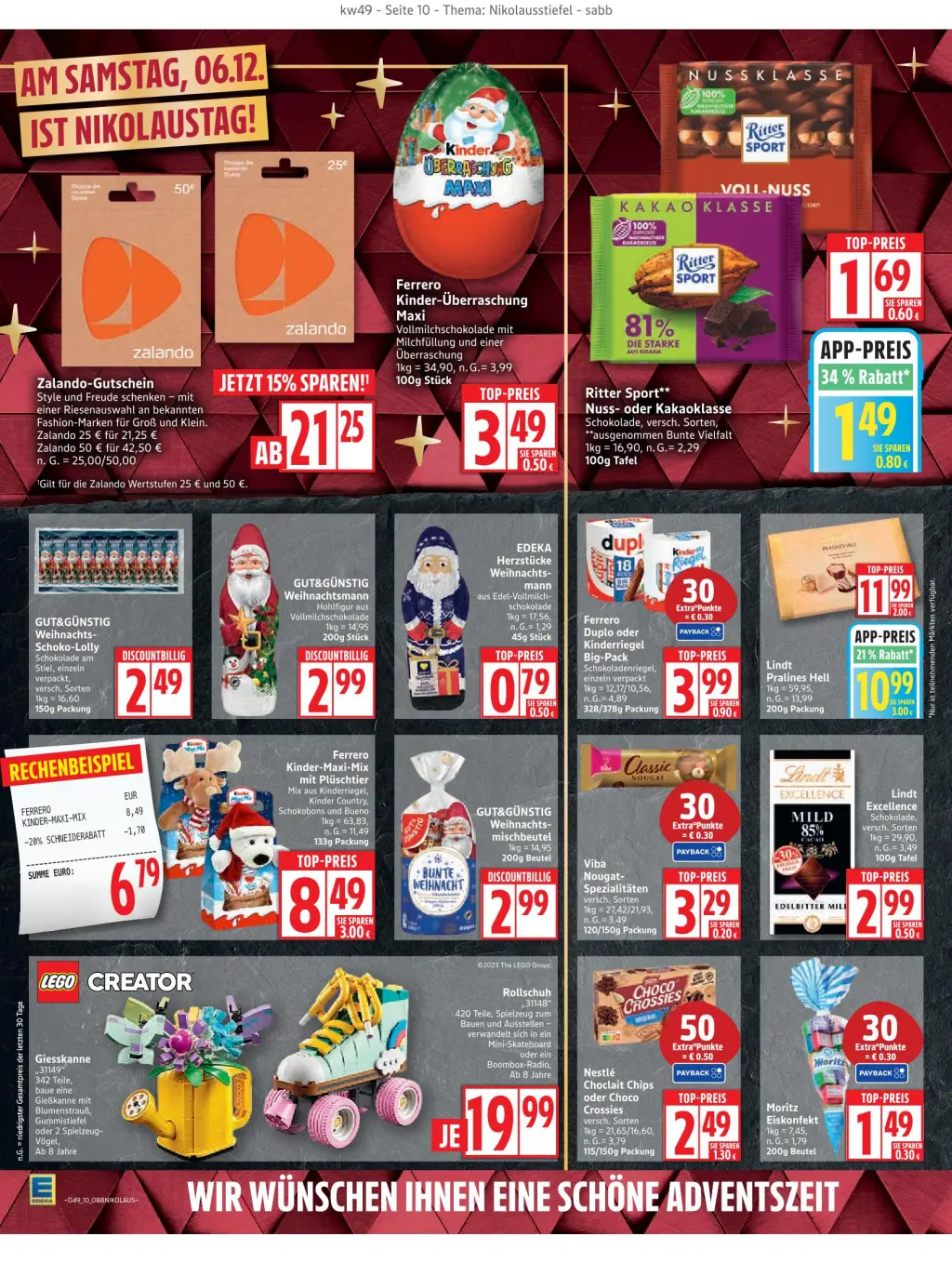 Edeka Prospekt KW49 mit aktuellen Angeboten und attraktiven Rabatten – günstige Lebensmittel, Sparen Sie bei Edeka Prospekt diese Woche!