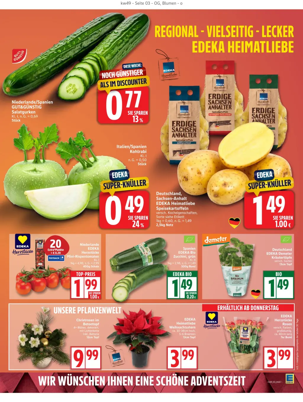 Edeka Prospekt KW49 mit aktuellen Angeboten und attraktiven Rabatten – günstige Lebensmittel, Sparen Sie bei Edeka Prospekt diese Woche! Edeka Prospekt KW49 mit aktuellen Angeboten und attraktiven Rabatten – günstige Lebensmittel, Sparen Sie bei Edeka Prospekt diese Woche!