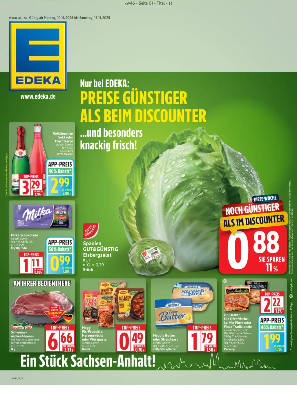 Edeka Prospekt KW46 mit aktuellen Angeboten und attraktiven Rabatten – günstige Lebensmittel, Sparen Sie bei Edeka Prospekt diese Woche! Edeka Prospekt KW46 mit aktuellen Angeboten und attraktiven Rabatten – günstige Lebensmittel, Sparen Sie bei Edeka Prospekt diese Woche!