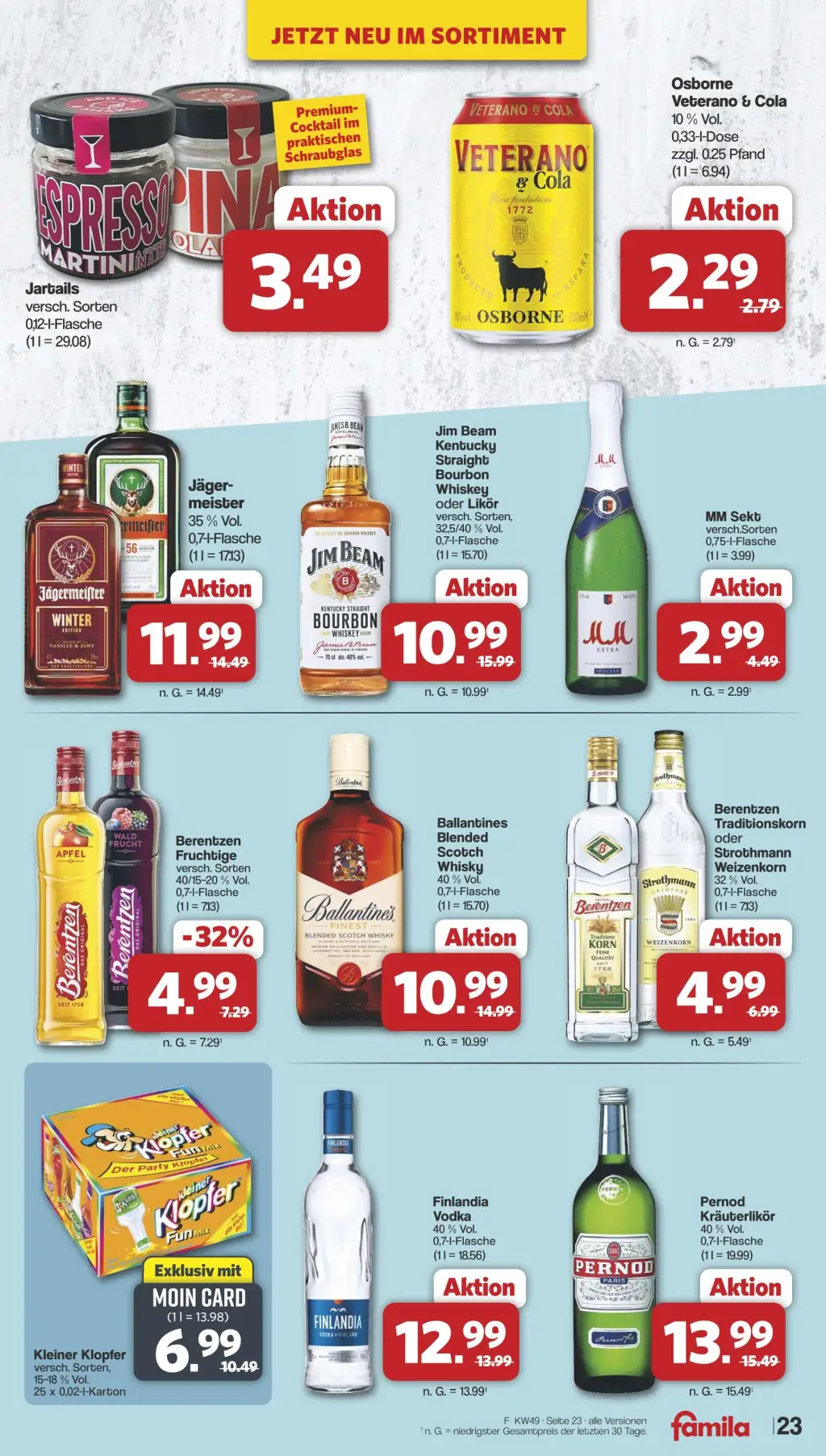 Famila Prospekt KW49 mit aktuellen Angeboten und attraktiven Rabatten – günstige Lebensmittel, Sparen Sie bei Famila Prospekt diese Woche!