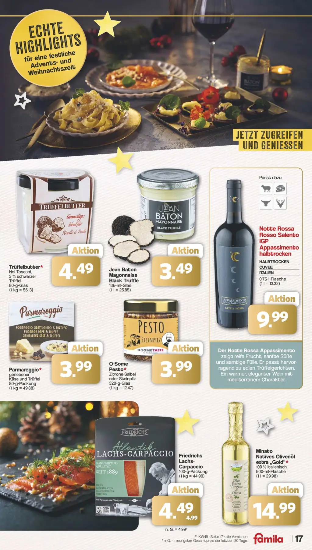 Famila Prospekt KW49 mit aktuellen Angeboten und attraktiven Rabatten – günstige Lebensmittel, Sparen Sie bei Famila Prospekt diese Woche!