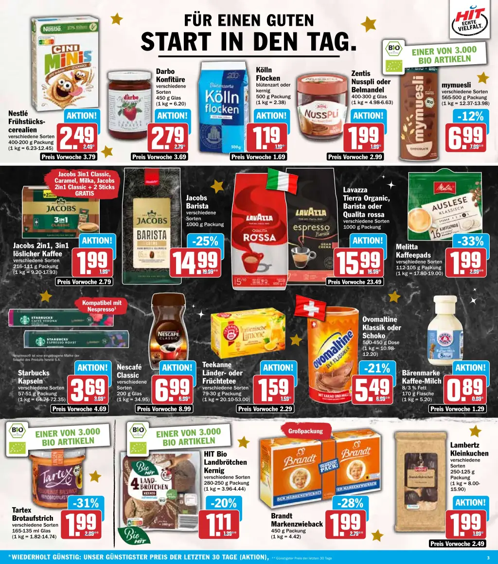 Hit Prospekt KW49 mit aktuellen Angeboten und attraktiven Rabatten – günstige Lebensmittel, Sparen Sie bei Hit Prospekt diese Woche!