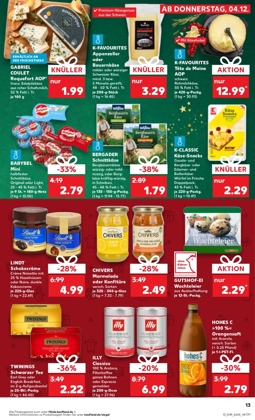 Kaufland Prospekt KW49 mit aktuellen Angeboten und attraktiven Rabatten – günstige Lebensmittel, Sparen Sie bei Kaufland Prospekt diese Woche!