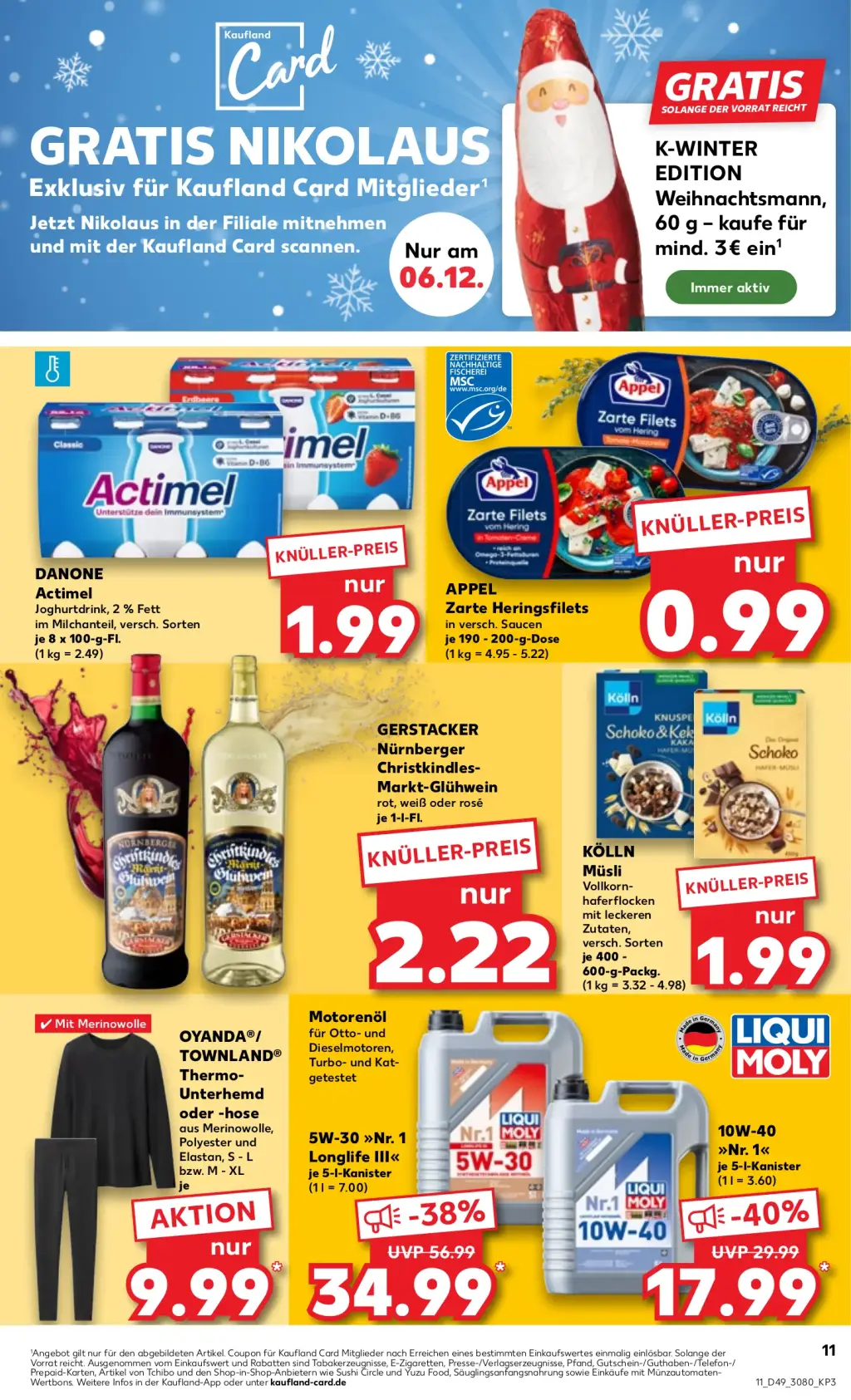 Kaufland Prospekt KW49 mit aktuellen Angeboten und attraktiven Rabatten – günstige Lebensmittel, Sparen Sie bei Kaufland Prospekt diese Woche!