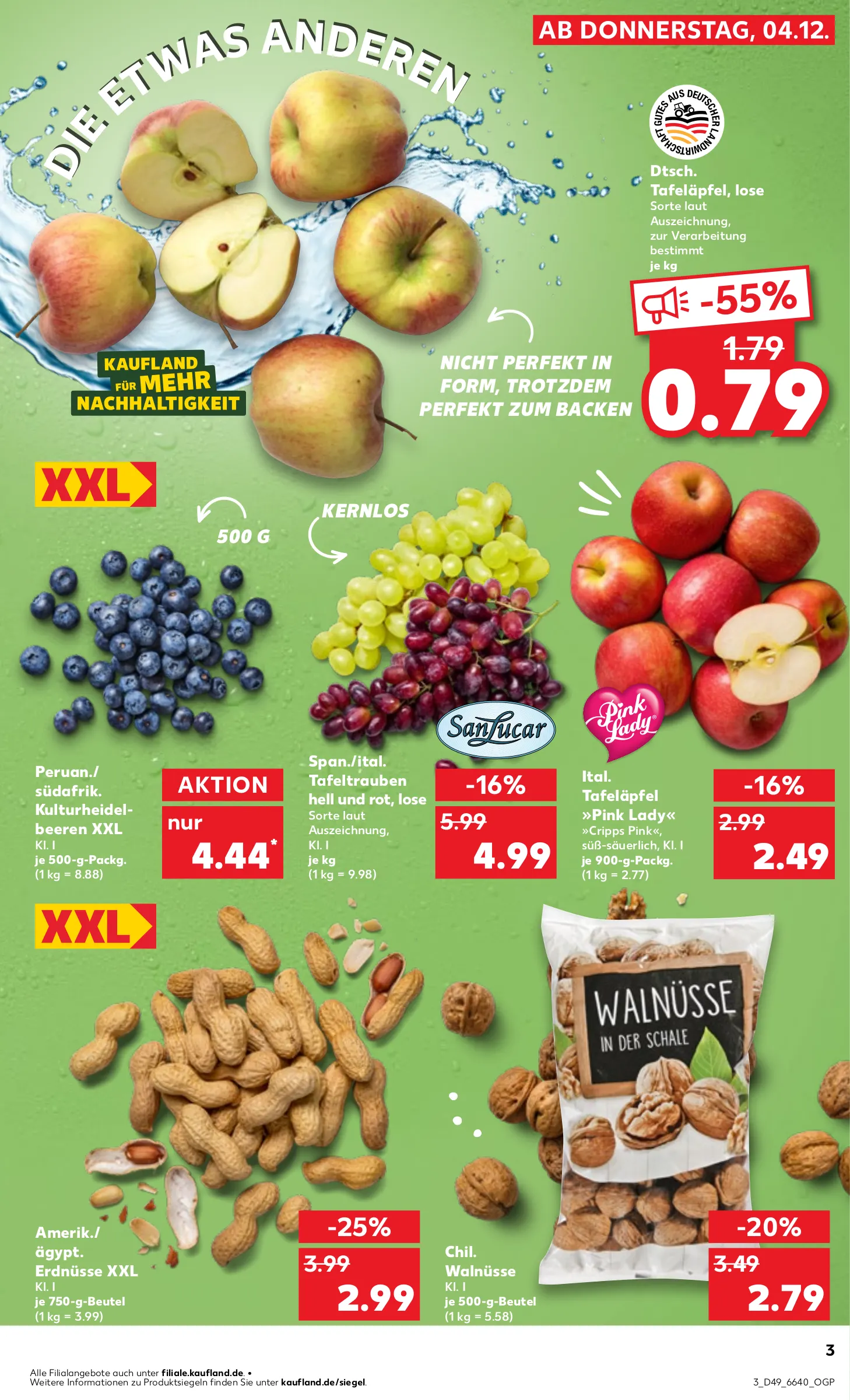 Kaufland Prospekt KW49 mit aktuellen Angeboten und attraktiven Rabatten – günstige Lebensmittel, Sparen Sie bei Kaufland Prospekt diese Woche! Kaufland Prospekt KW49 mit aktuellen Angeboten und attraktiven Rabatten – günstige Lebensmittel, Sparen Sie bei Kaufland Prospekt diese Woche!