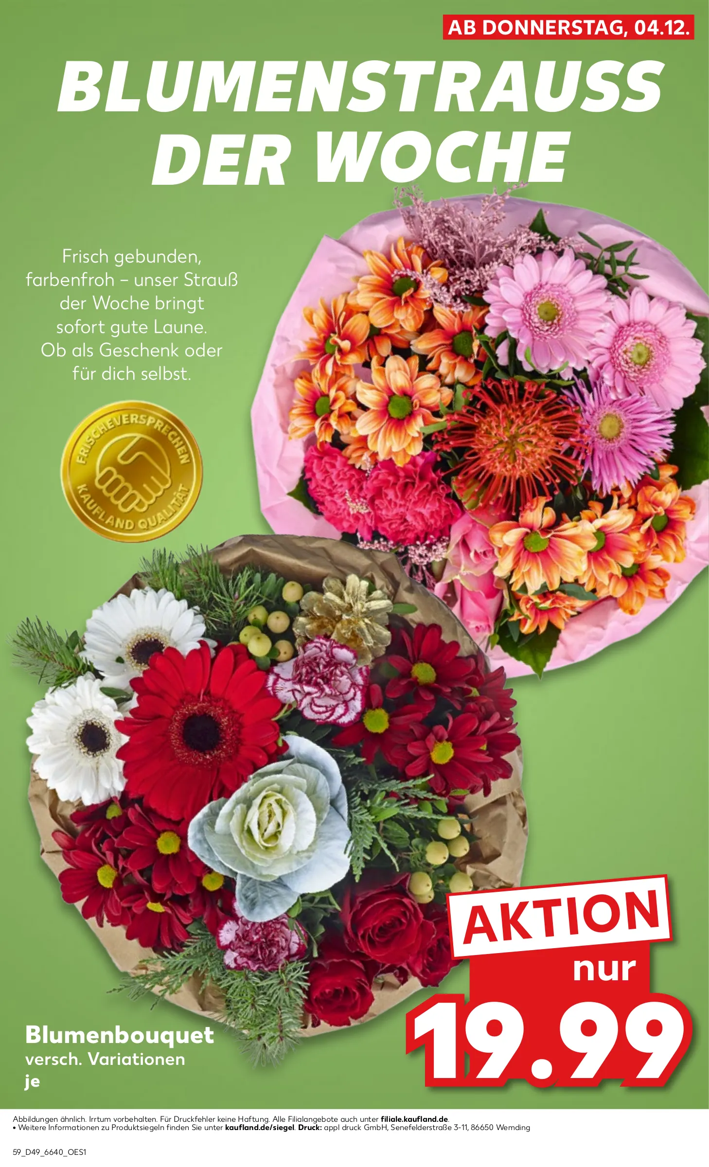 Kaufland Prospekt KW49 mit aktuellen Angeboten und attraktiven Rabatten – günstige Lebensmittel, Sparen Sie bei Kaufland Prospekt diese Woche!