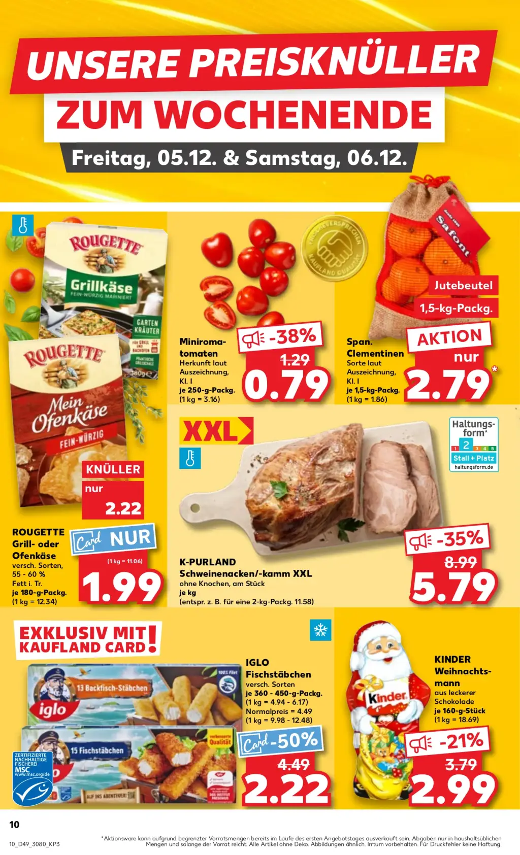 Kaufland Prospekt KW49 mit aktuellen Angeboten und attraktiven Rabatten – günstige Lebensmittel, Sparen Sie bei Kaufland Prospekt diese Woche!