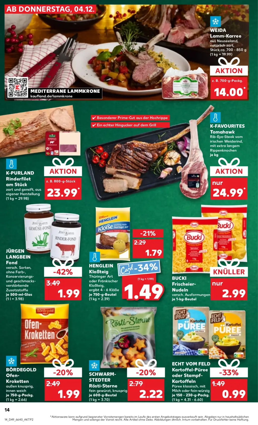 Kaufland Prospekt KW49 mit aktuellen Angeboten und attraktiven Rabatten – günstige Lebensmittel, Sparen Sie bei Kaufland Prospekt diese Woche!