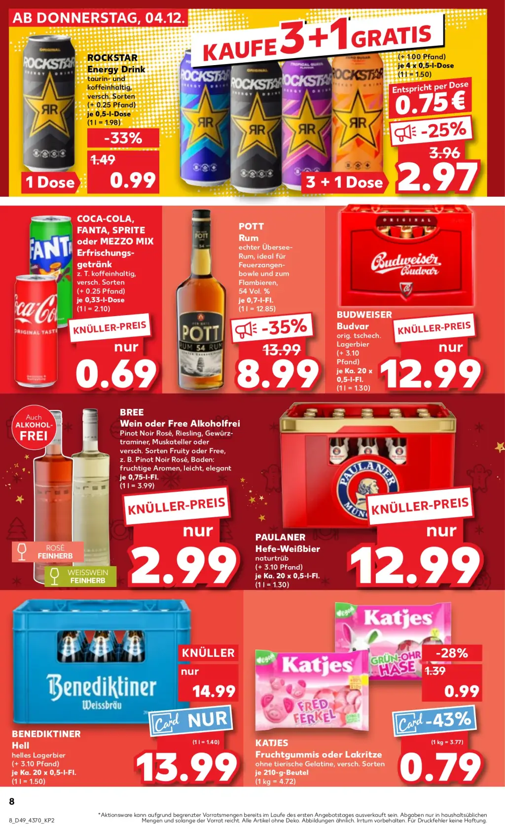 Kaufland Prospekt KW49 mit aktuellen Angeboten und attraktiven Rabatten – günstige Lebensmittel, Sparen Sie bei Kaufland Prospekt diese Woche!
