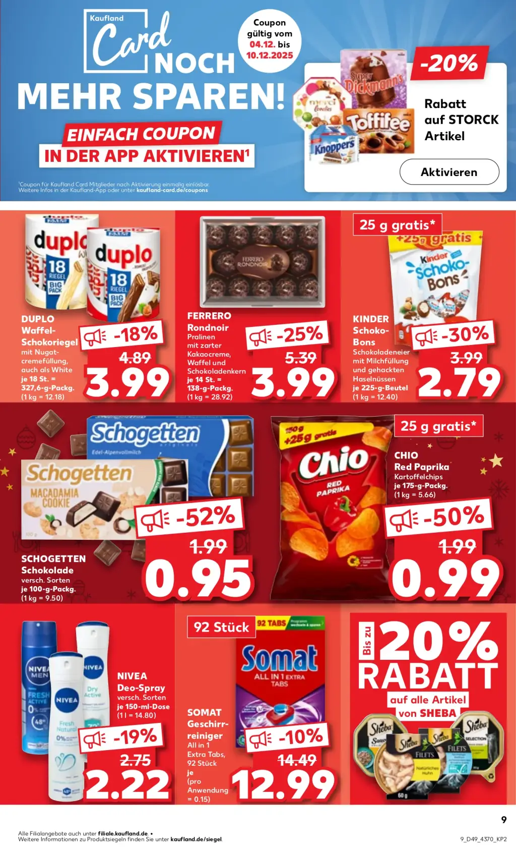 Kaufland Prospekt KW49 mit aktuellen Angeboten und attraktiven Rabatten – günstige Lebensmittel, Sparen Sie bei Kaufland Prospekt diese Woche!