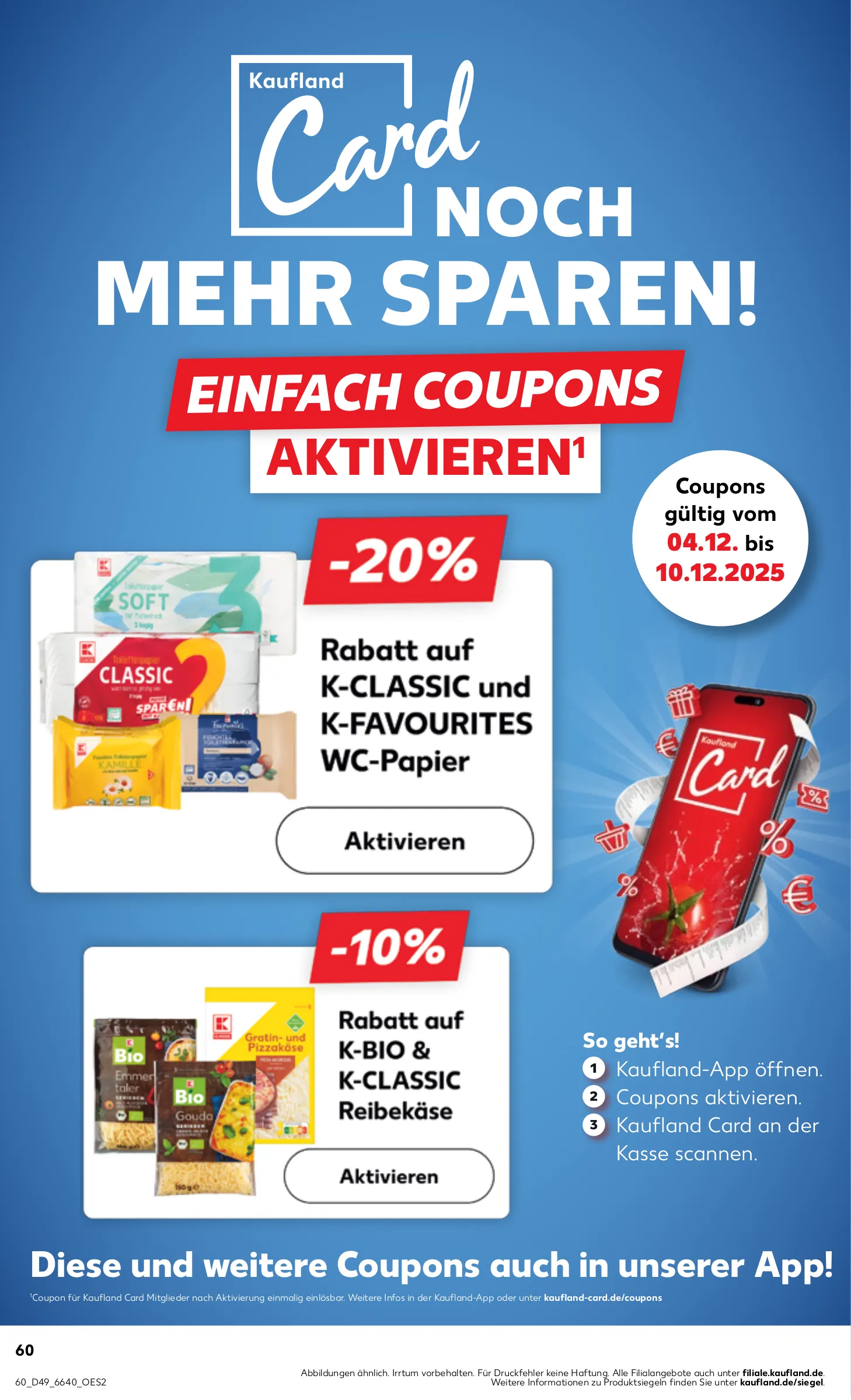Kaufland Prospekt KW49 mit aktuellen Angeboten und attraktiven Rabatten – günstige Lebensmittel, Sparen Sie bei Kaufland Prospekt diese Woche!