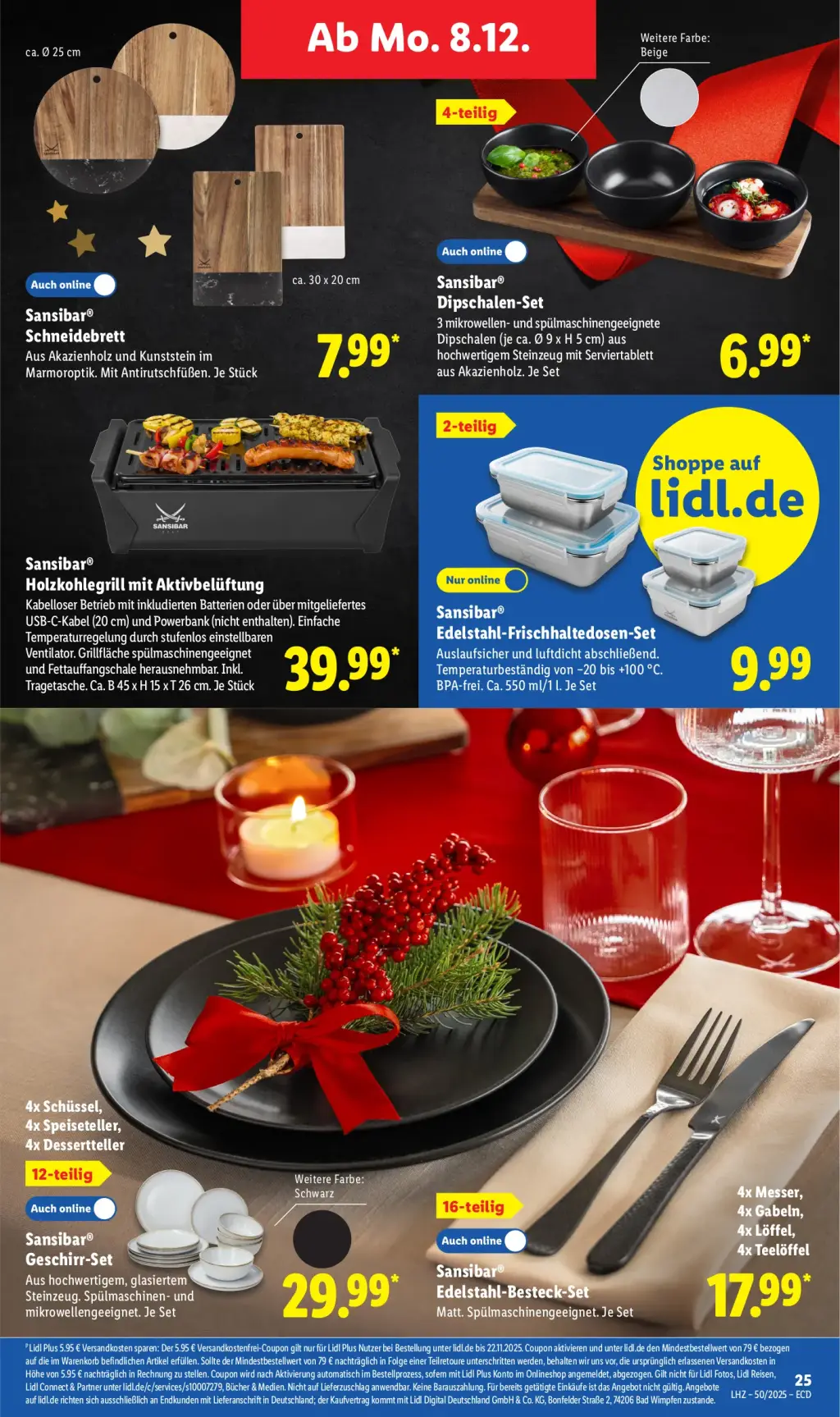 Lidl Prospekt KW50 mit aktuellen Angeboten und attraktiven Rabatten – günstige Lebensmittel, Sparen Sie bei Lidl Prospekt diese Woche!