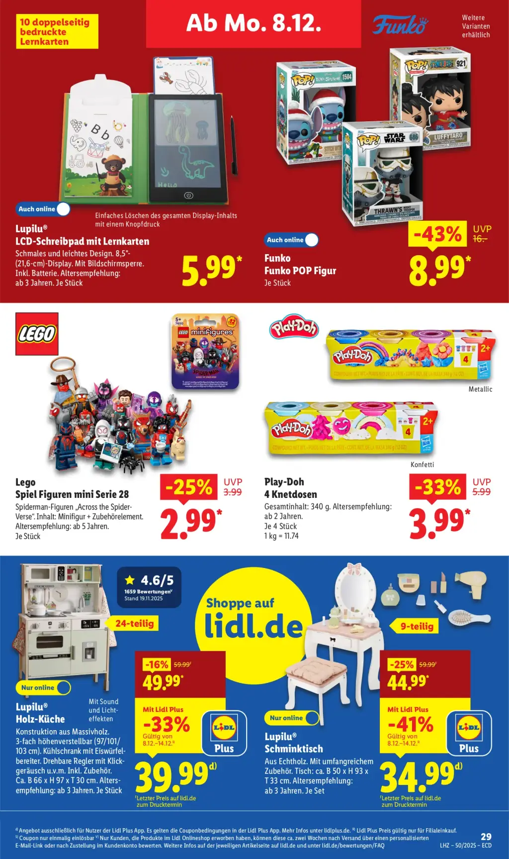 Lidl Prospekt KW50 mit aktuellen Angeboten und attraktiven Rabatten – günstige Lebensmittel, Sparen Sie bei Lidl Prospekt diese Woche!