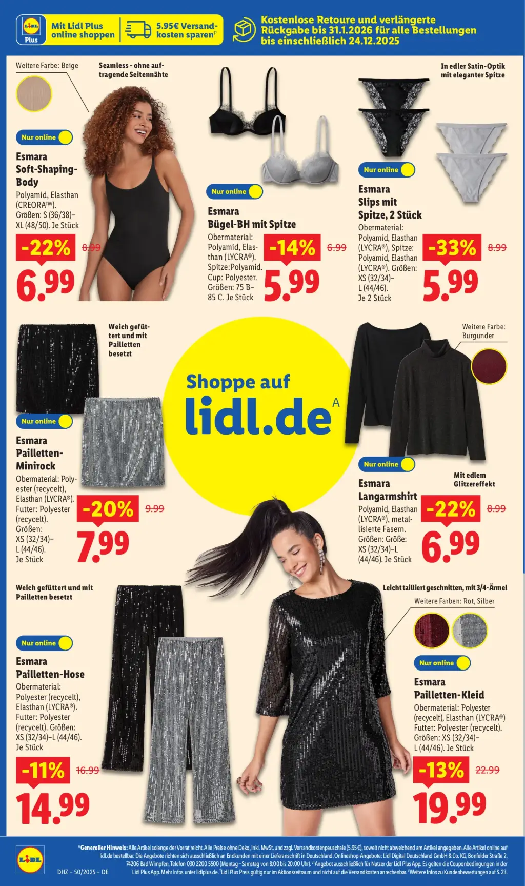 Lidl Prospekt KW50 mit aktuellen Angeboten und attraktiven Rabatten – günstige Lebensmittel, Sparen Sie bei Lidl Prospekt diese Woche!
