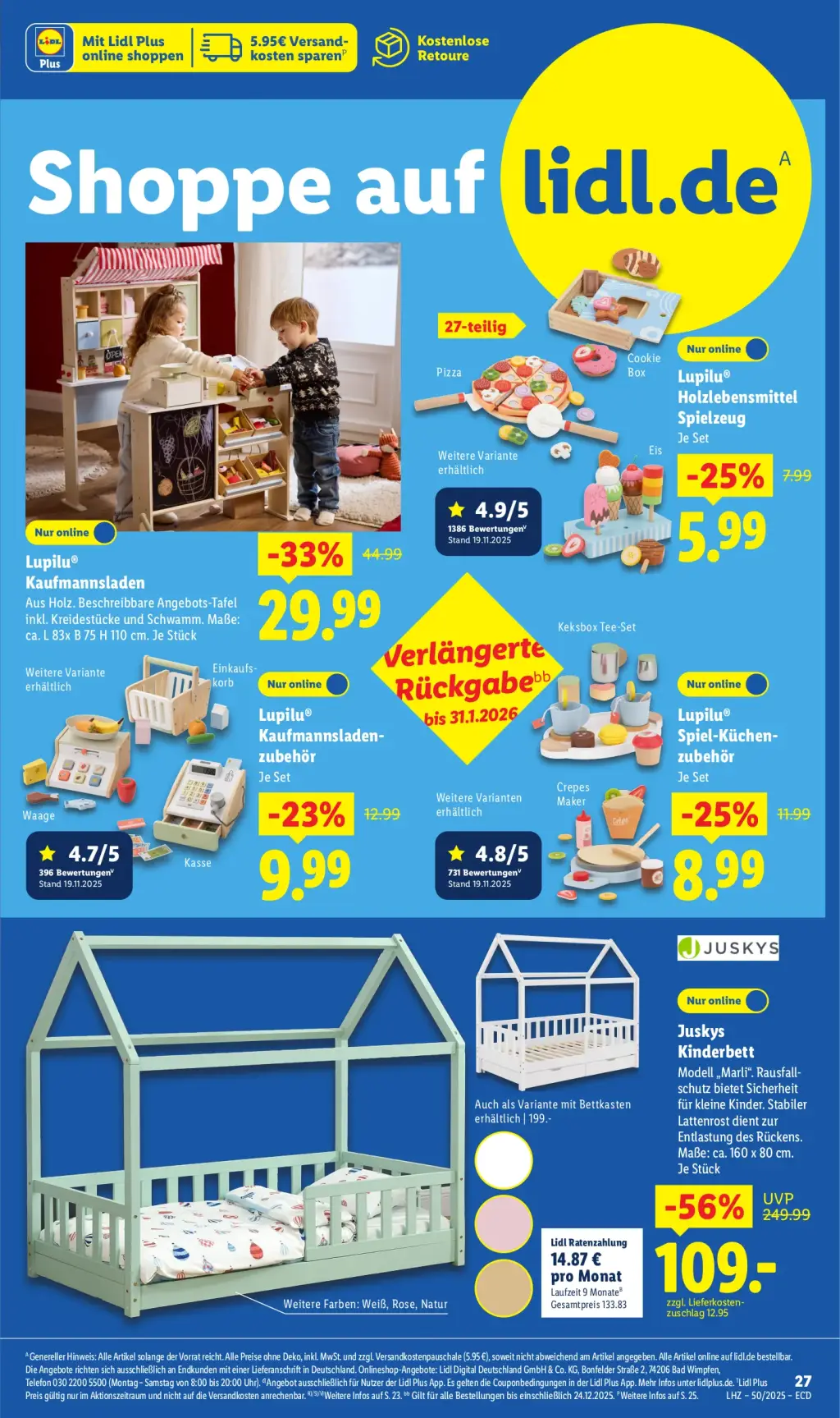 Lidl Prospekt KW50 mit aktuellen Angeboten und attraktiven Rabatten – günstige Lebensmittel, Sparen Sie bei Lidl Prospekt diese Woche!