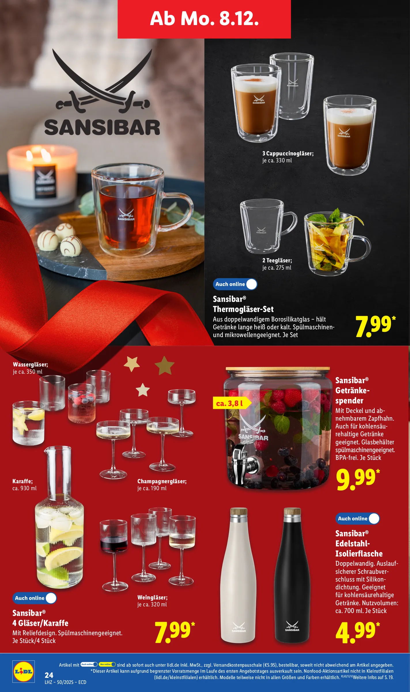 Lidl Prospekt KW50 mit aktuellen Angeboten und attraktiven Rabatten – günstige Lebensmittel, Sparen Sie bei Lidl Prospekt diese Woche!