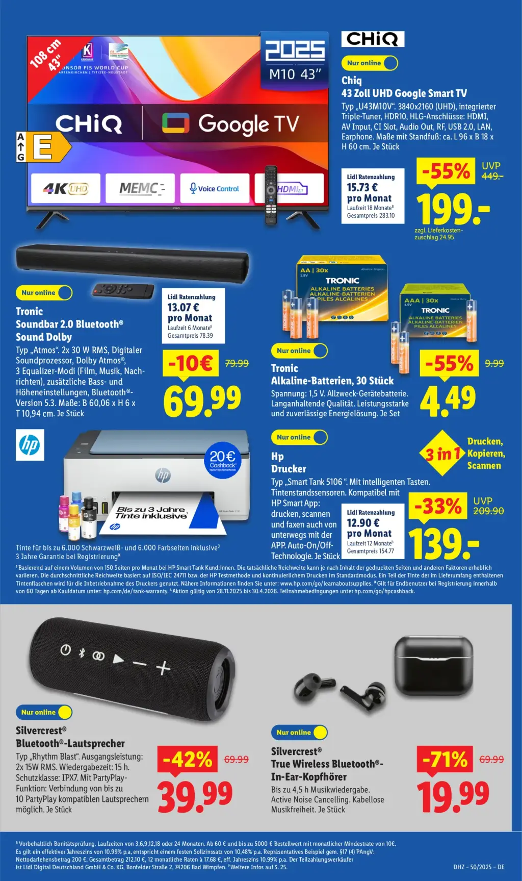 Lidl Prospekt KW50 mit aktuellen Angeboten und attraktiven Rabatten – günstige Lebensmittel, Sparen Sie bei Lidl Prospekt diese Woche!