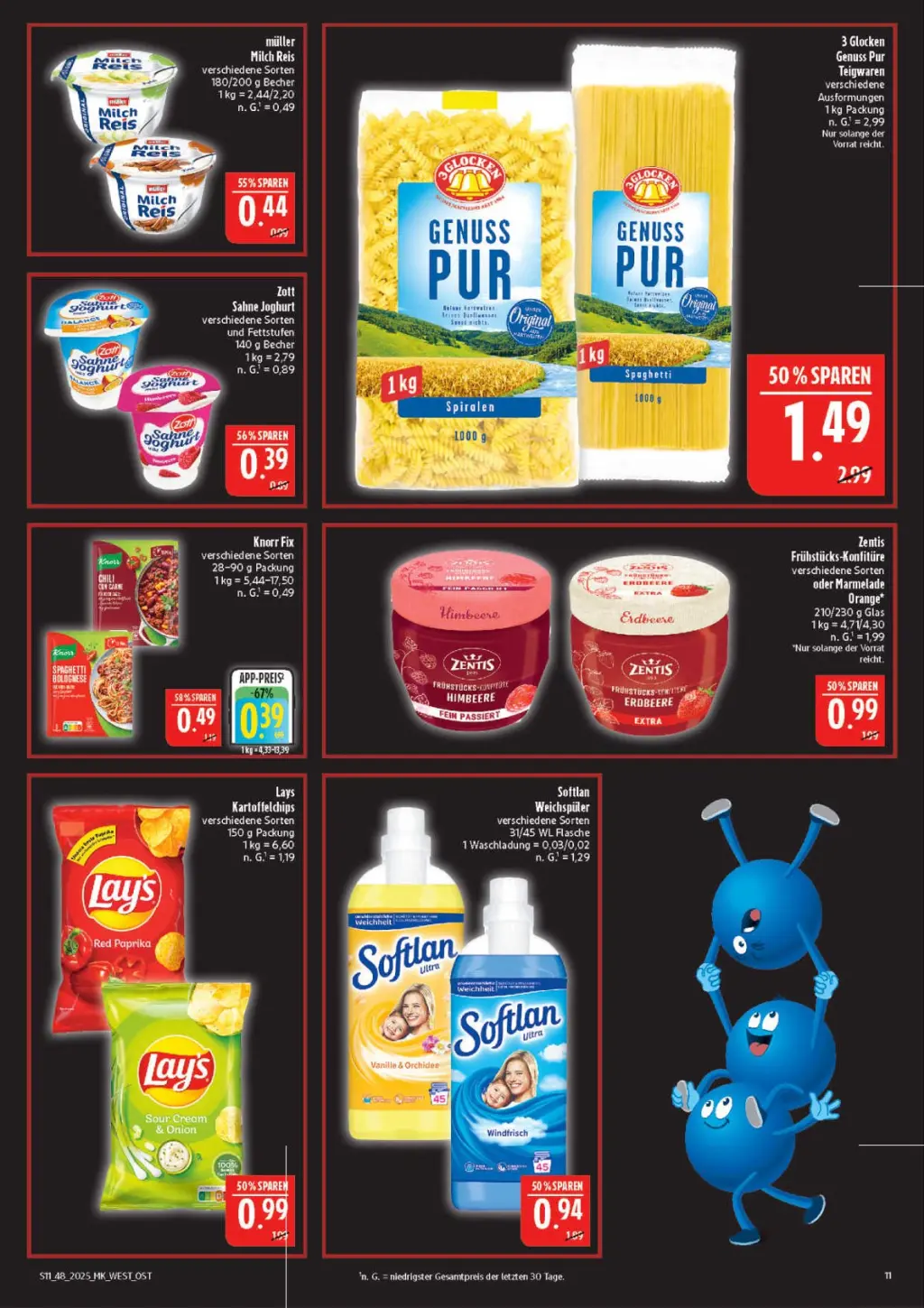 Marktkauf Prospekt KW48 mit aktuellen Angeboten und attraktiven Rabatten – günstige Lebensmittel, Sparen Sie bei Marktkauf Prospekt diese Woche!